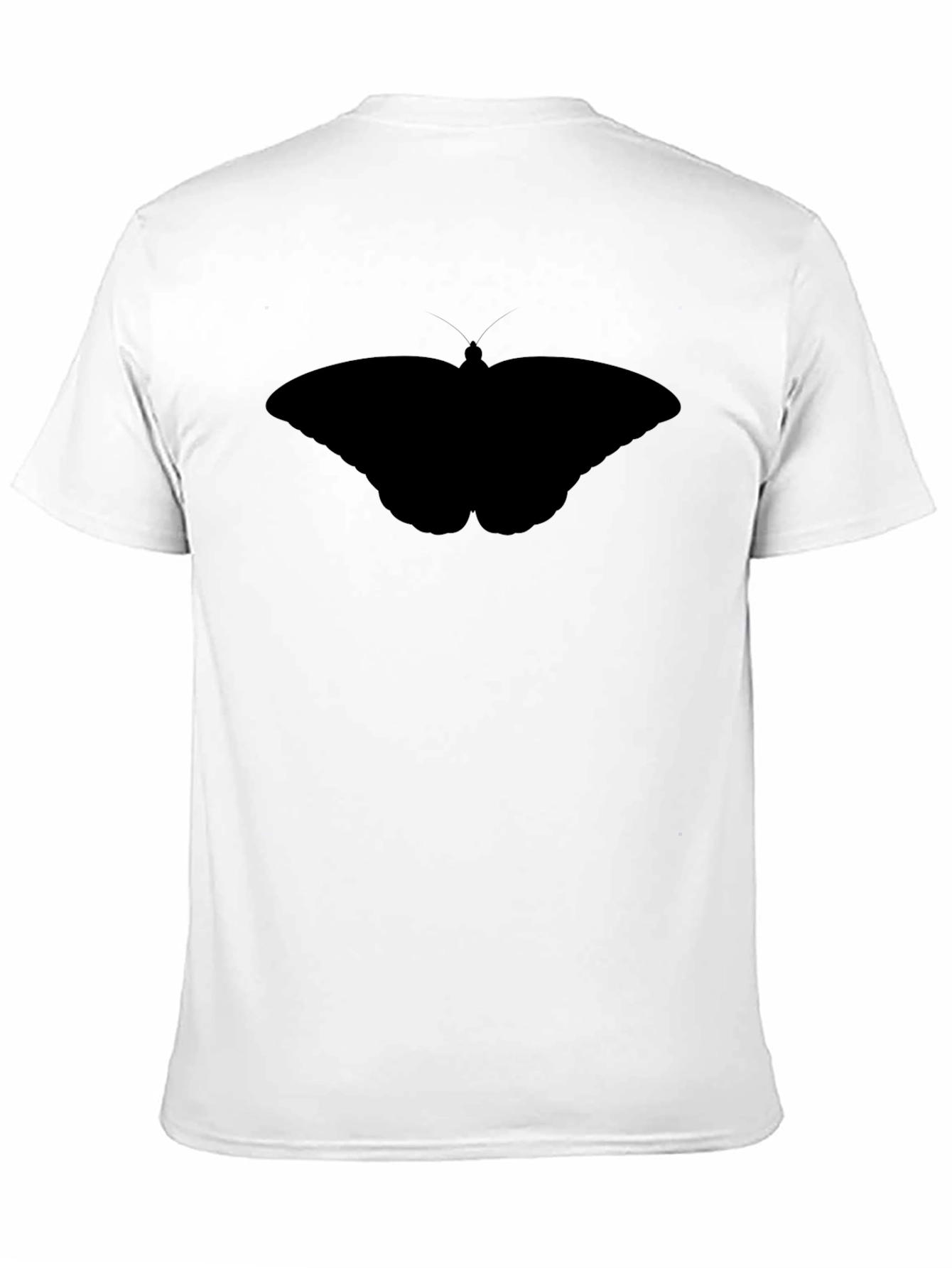Butterfly Silhouette Black T-Shirt