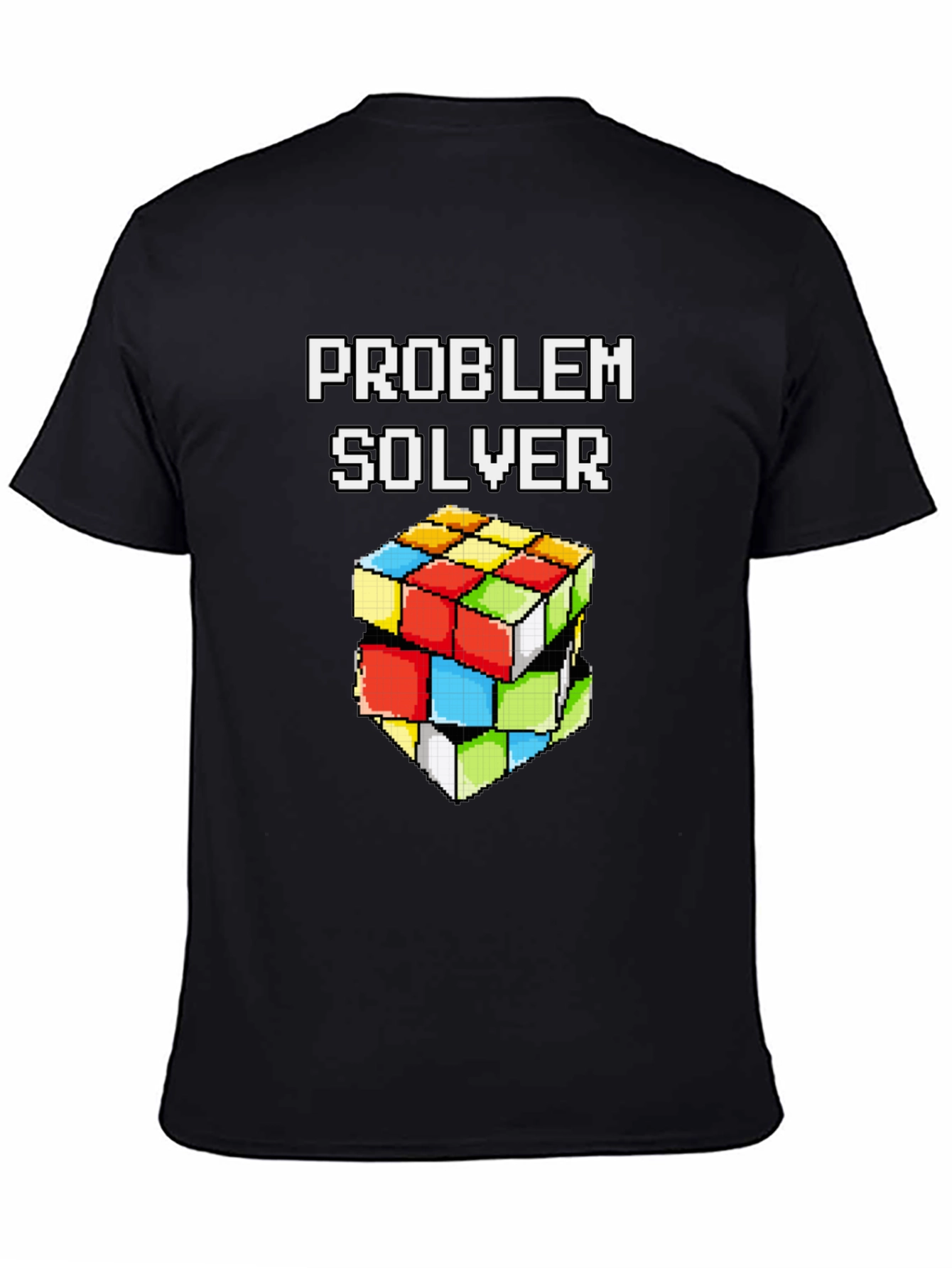 Problem Solver Rubiks Cube Pixel Art T-Shirt