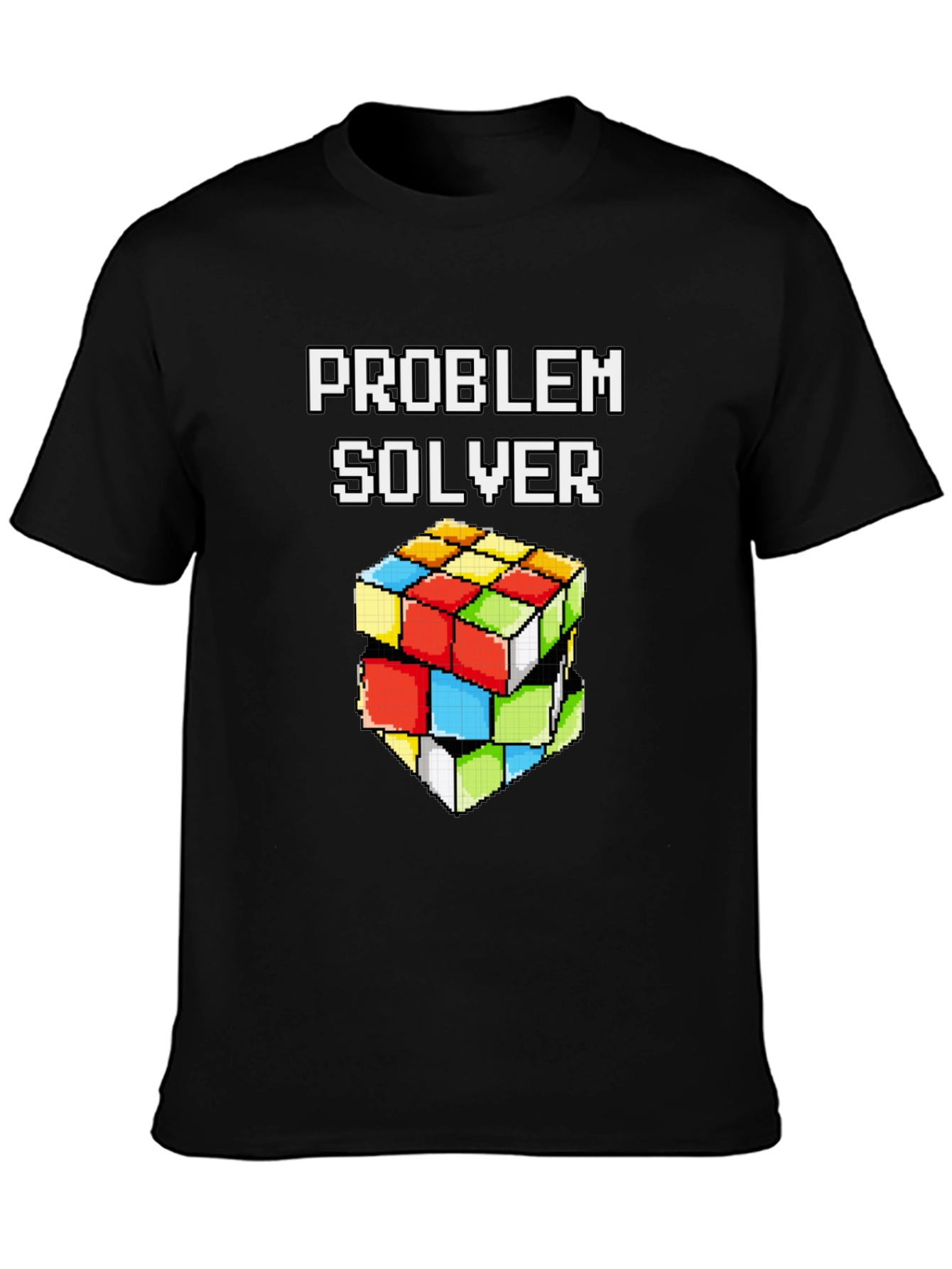 Problem Solver Rubiks Cube Pixel Art T-Shirt