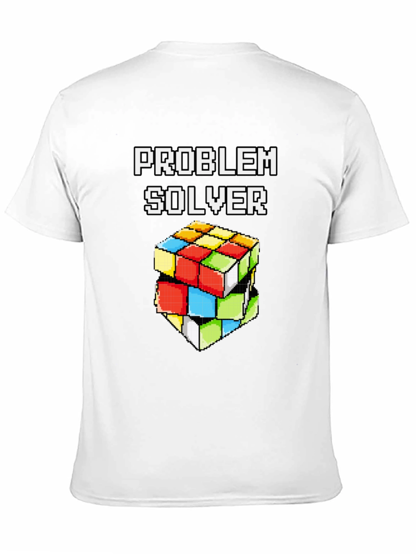 Problem Solver Rubiks Cube Pixel Art T-Shirt