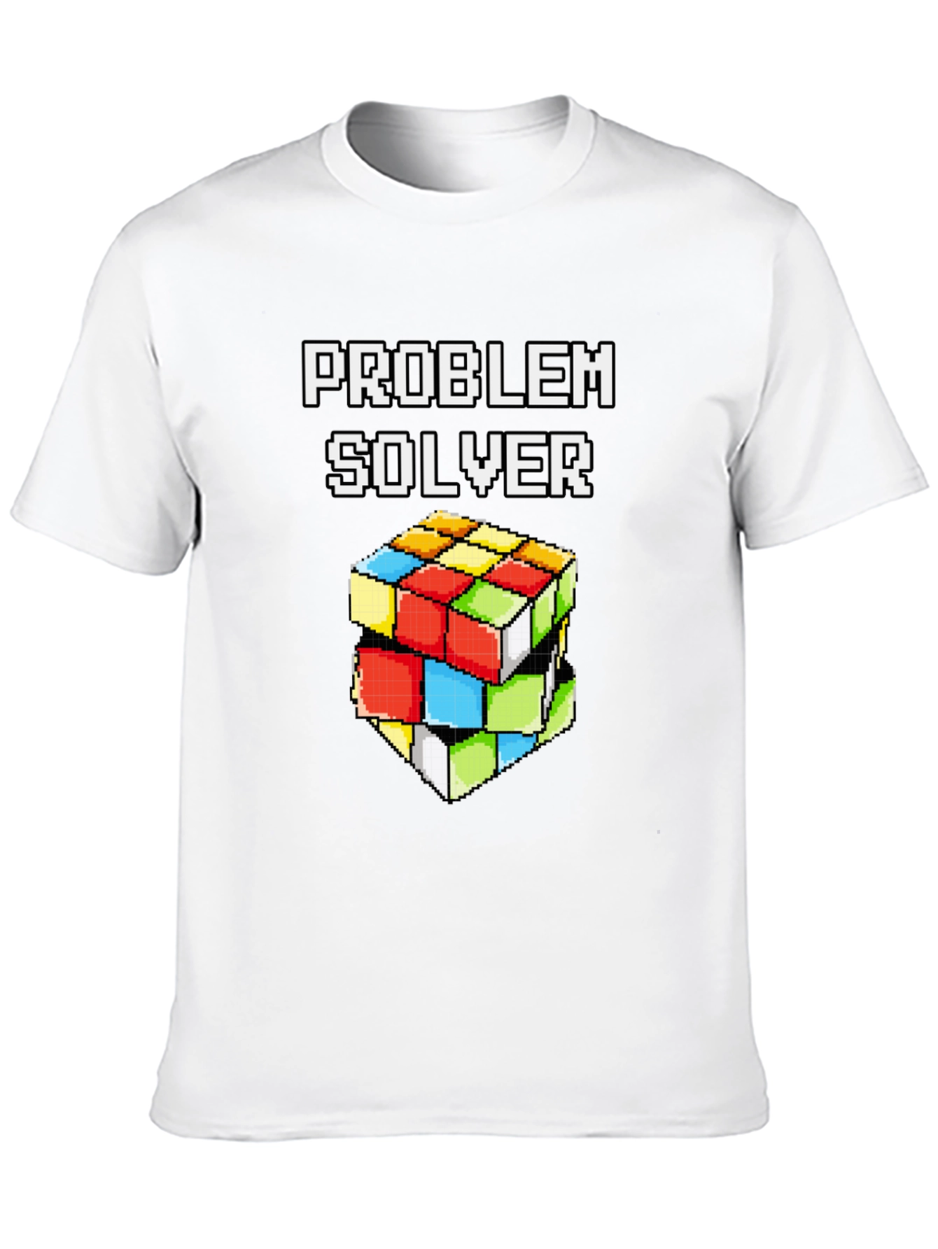 Problem Solver Rubiks Cube Pixel Art T-Shirt
