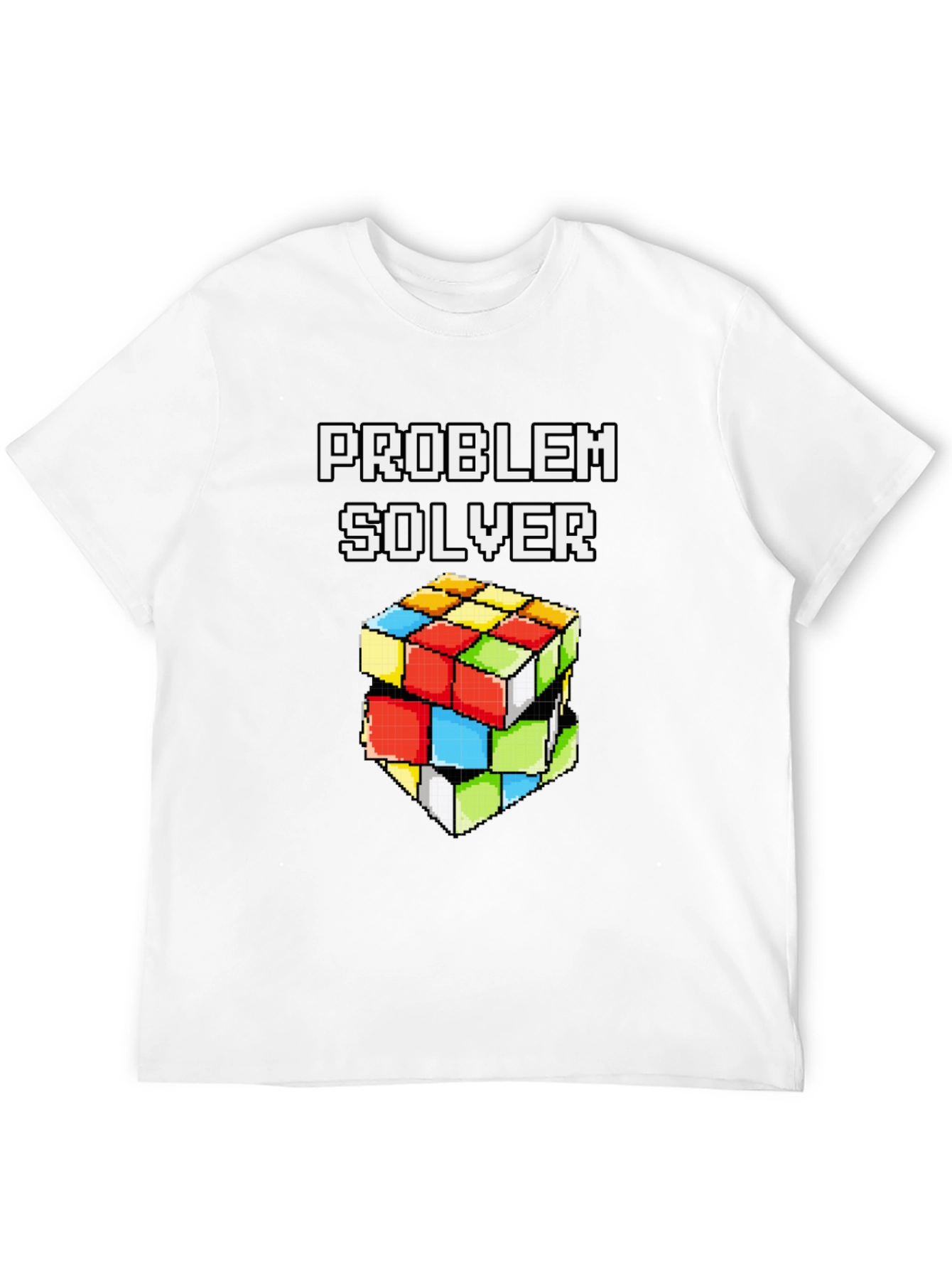 Problem Solver Rubiks Cube Pixel Art T-Shirt