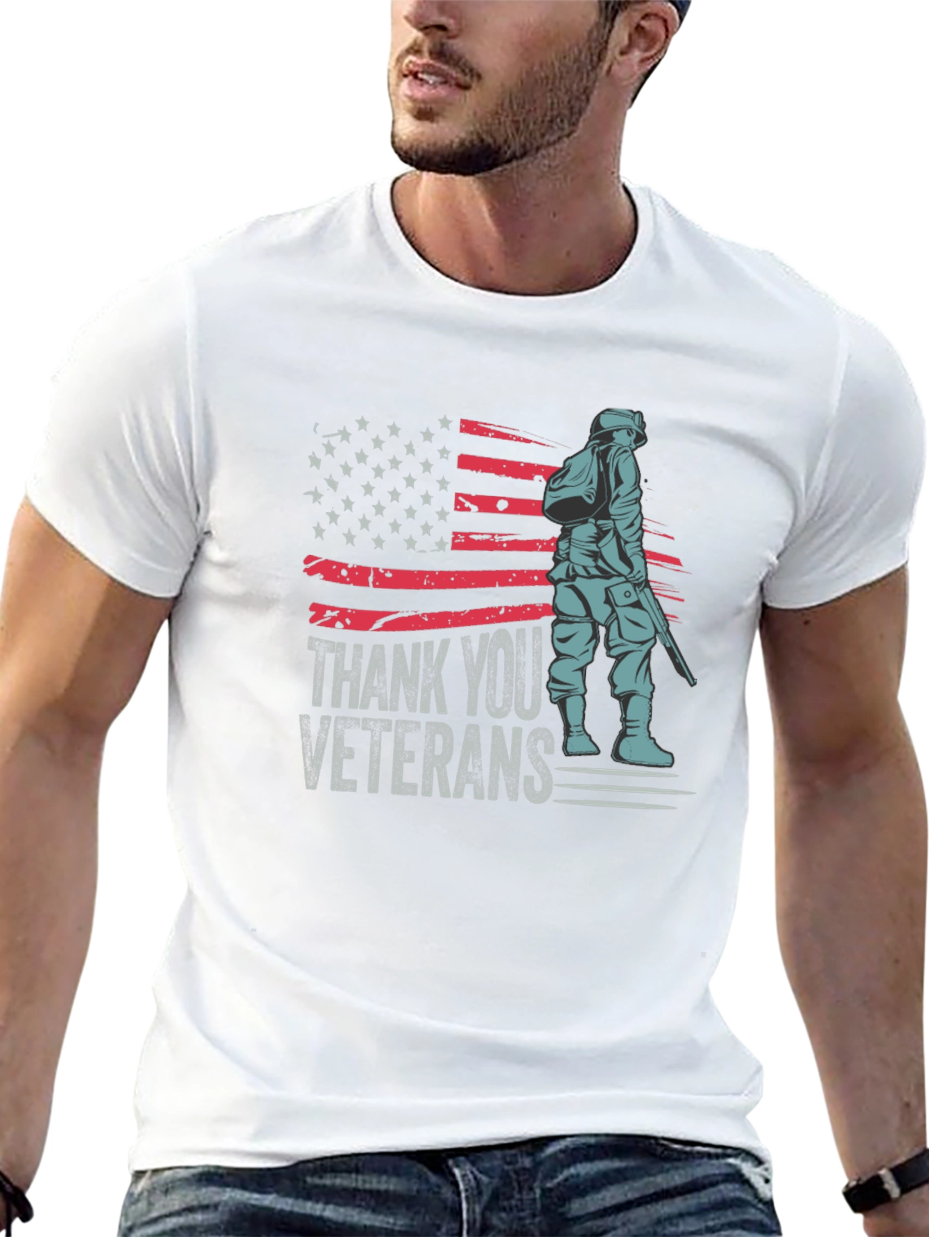 Thank You Veterans Graphic T-Shirt