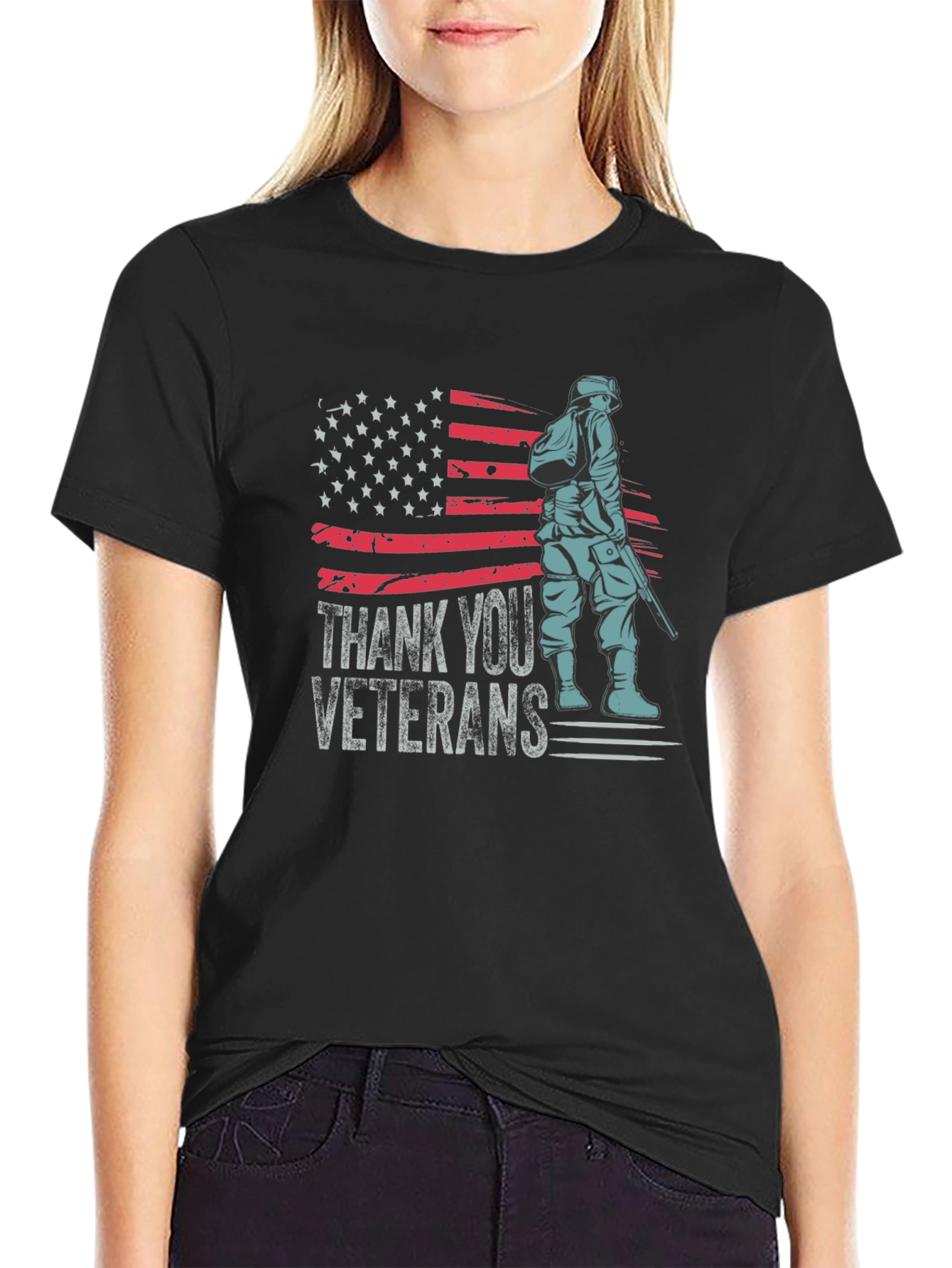 Thank You Veterans Graphic T-Shirt