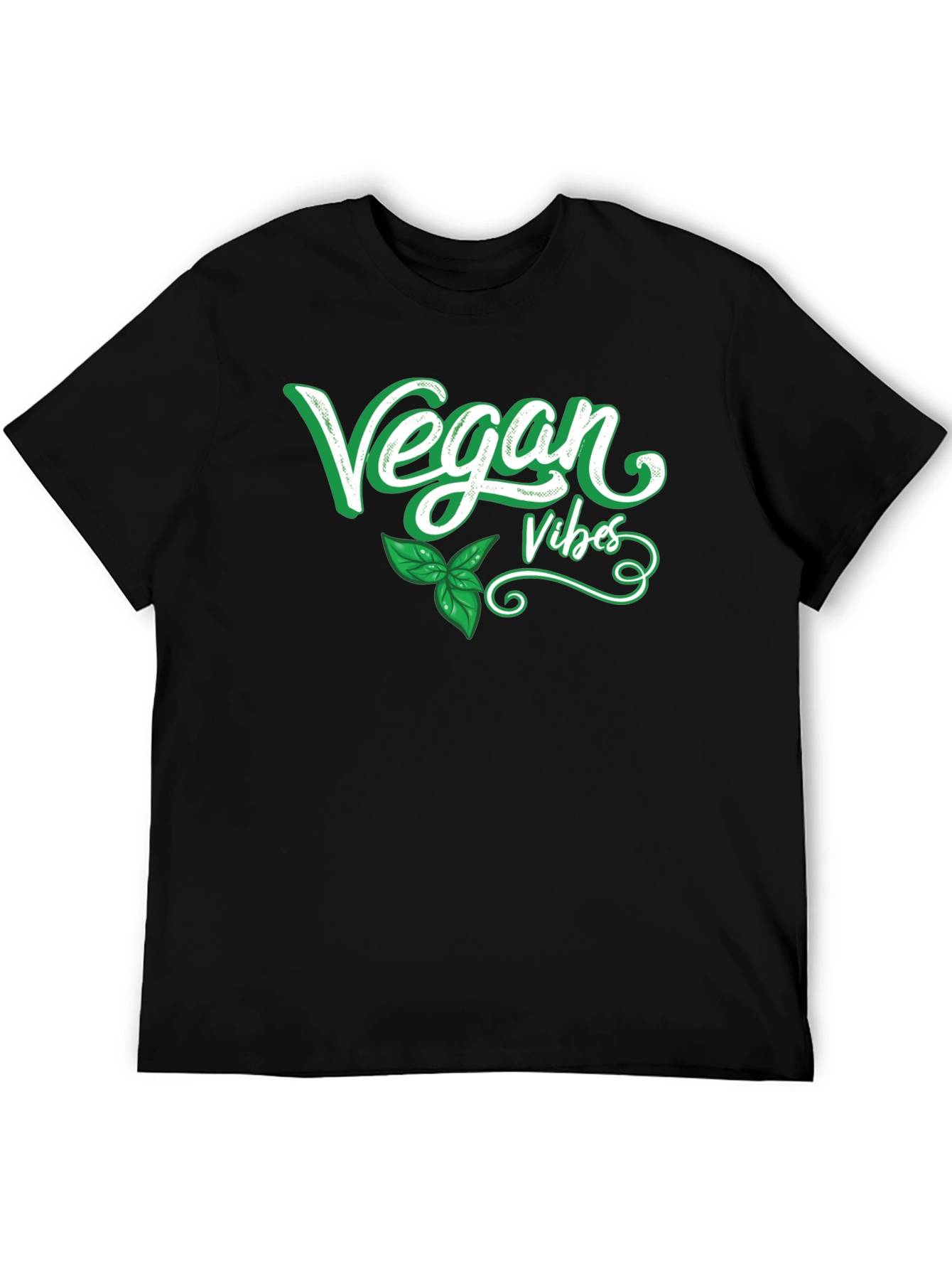 Vegan Vibes Graphic Tee - Black T-Shirt