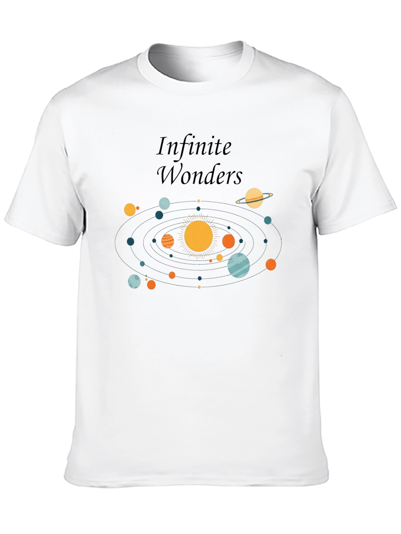 Infinite Wonders Solar System Graphic T-Shirt