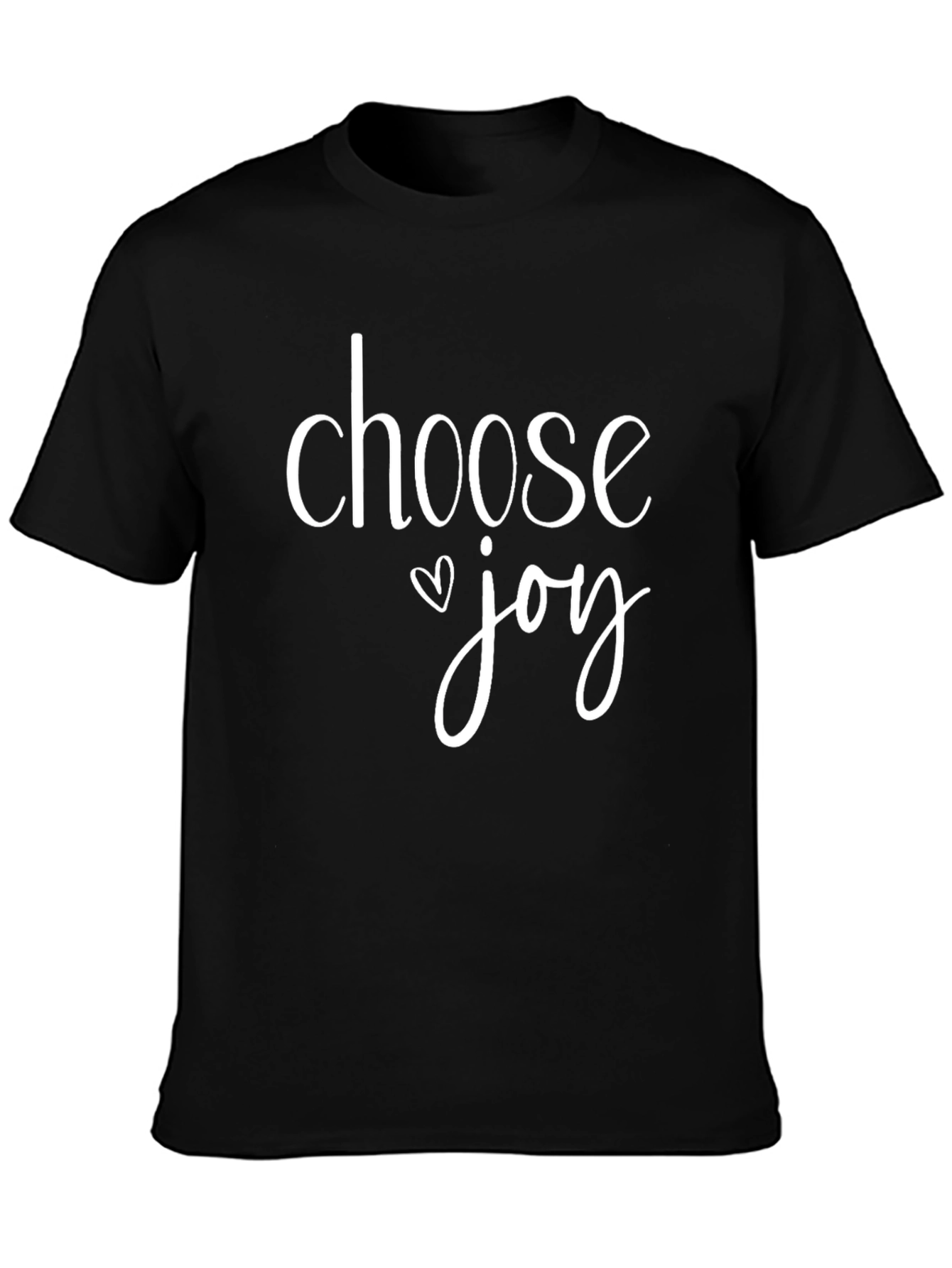 Choose Joy Graphic Tee - Inspirational Black T-Shirt