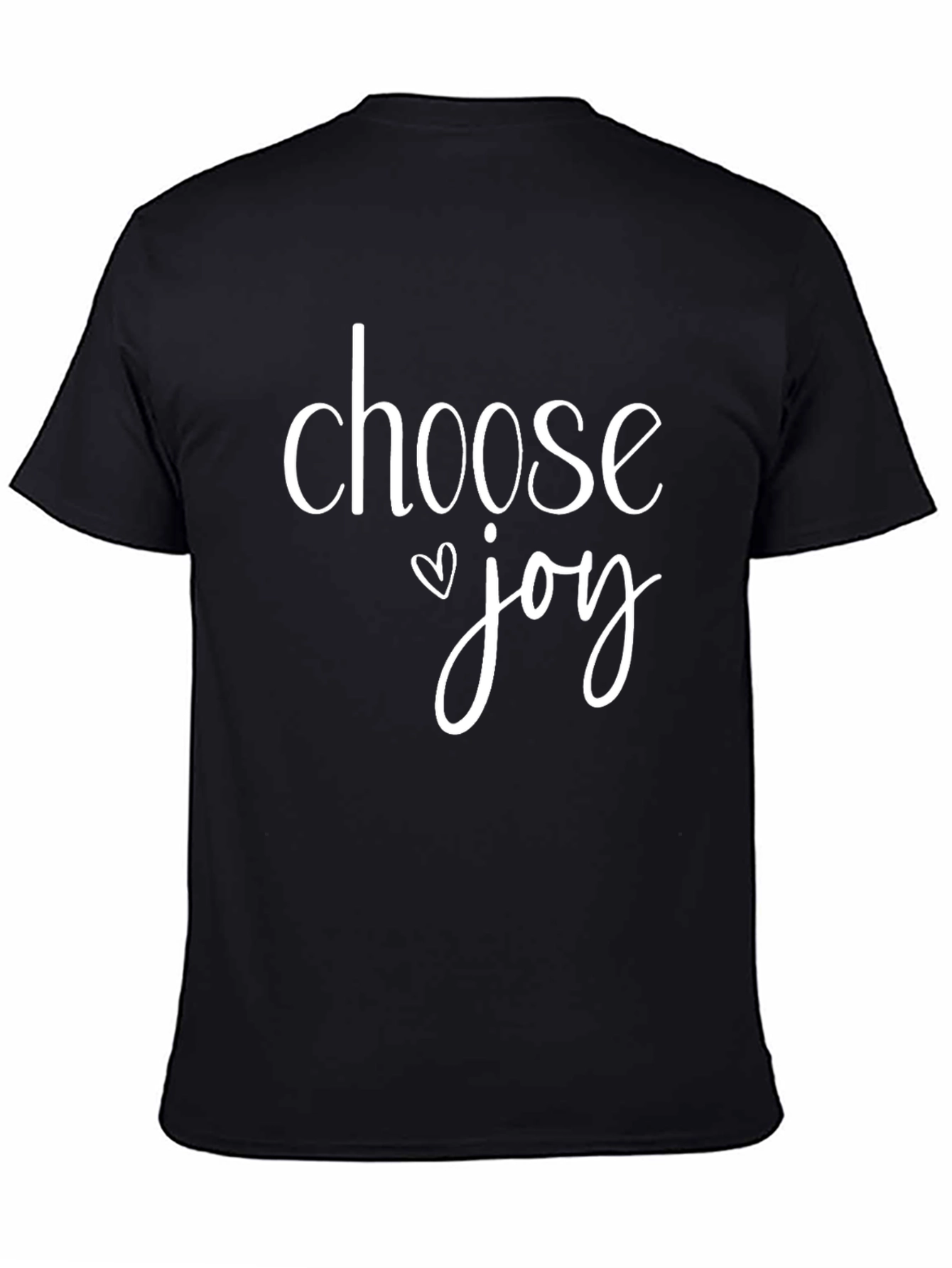 Choose Joy Graphic Tee - Inspirational Black T-Shirt