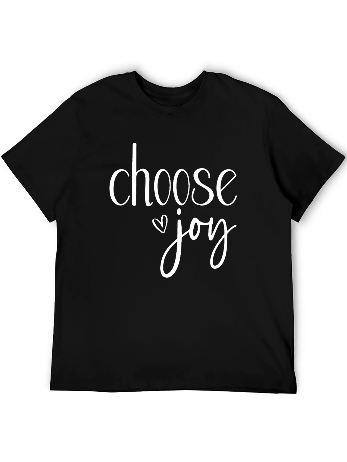 Choose Joy Graphic Tee - Inspirational Black T-Shirt