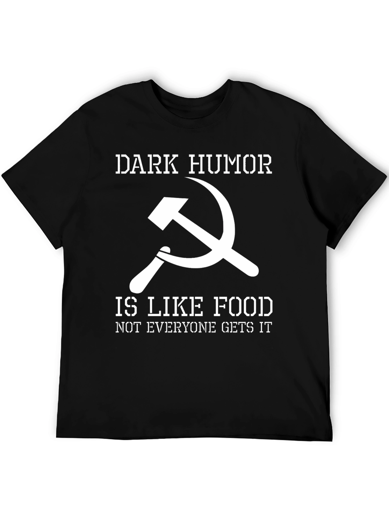 Dark Humor Hammer & Sickle Graphic T-Shirt