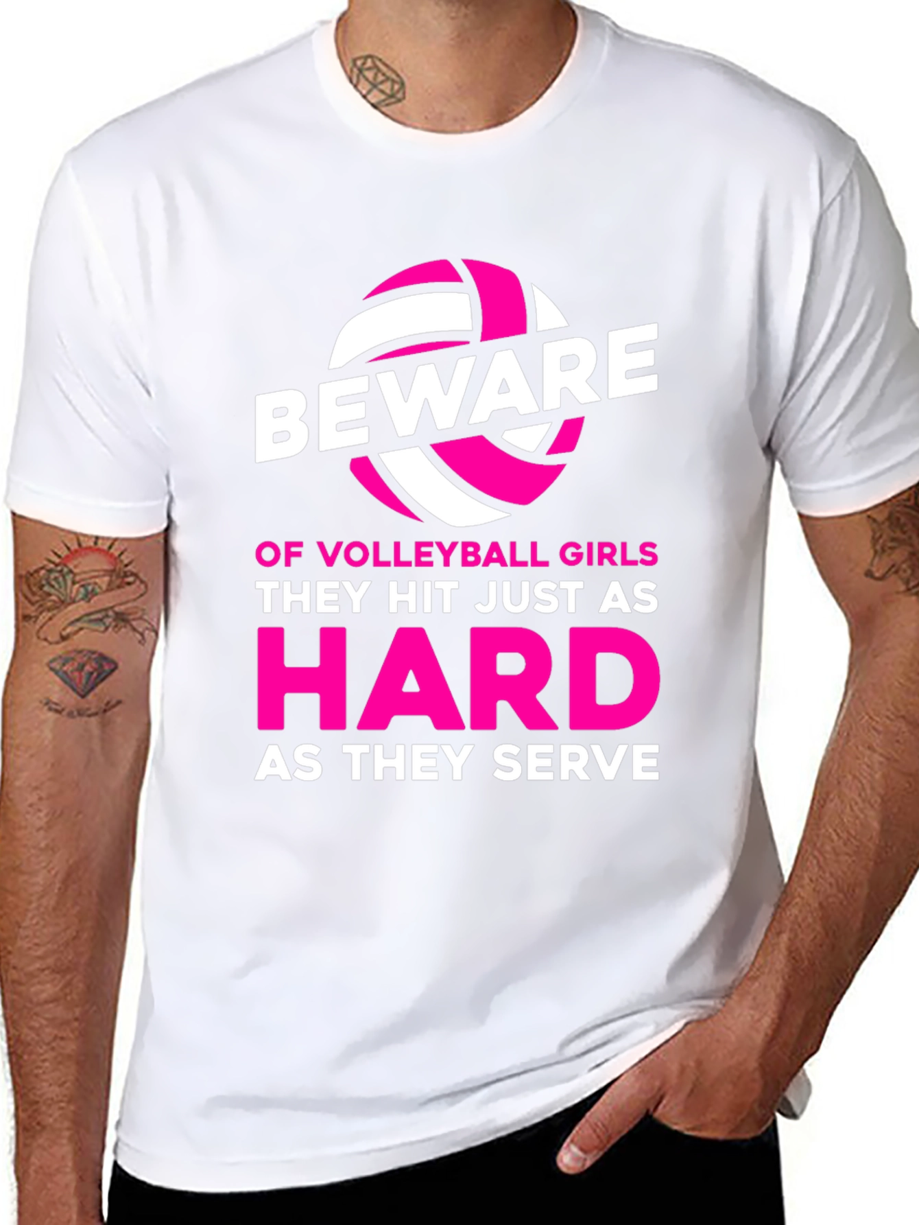 Beware Volleyball Girl T-Shirt