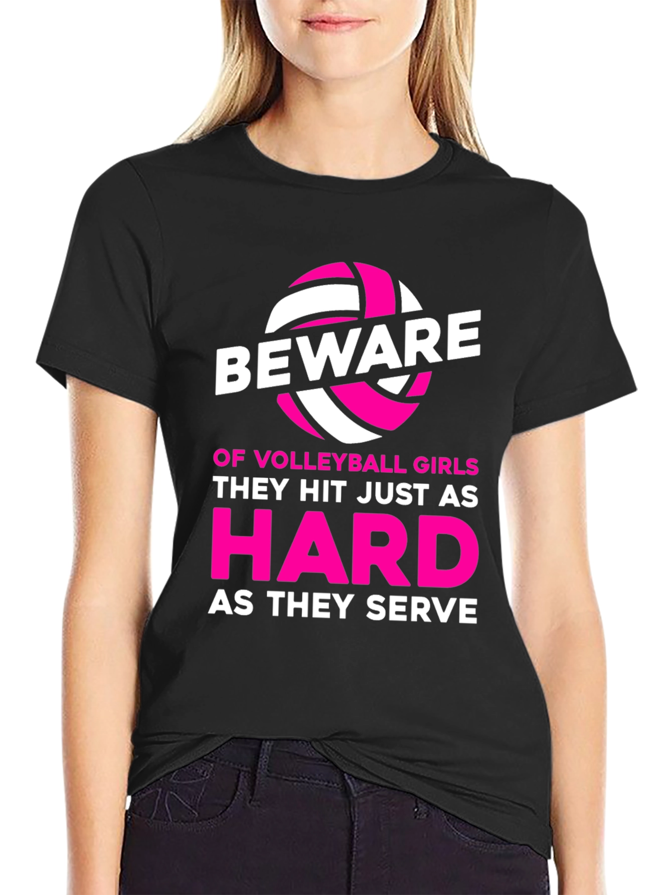 Beware Volleyball Girl T-Shirt