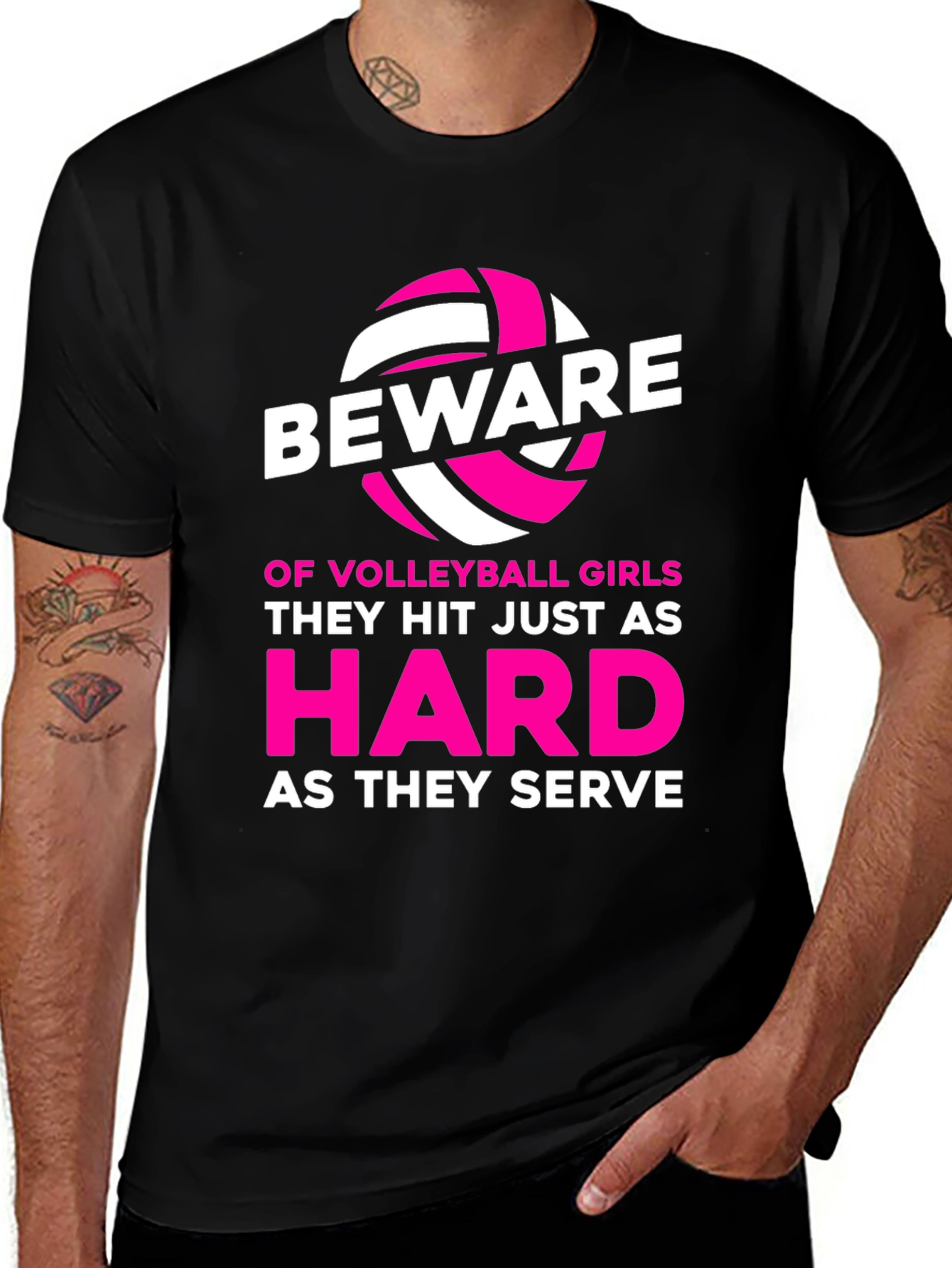 Beware Volleyball Girl T-Shirt