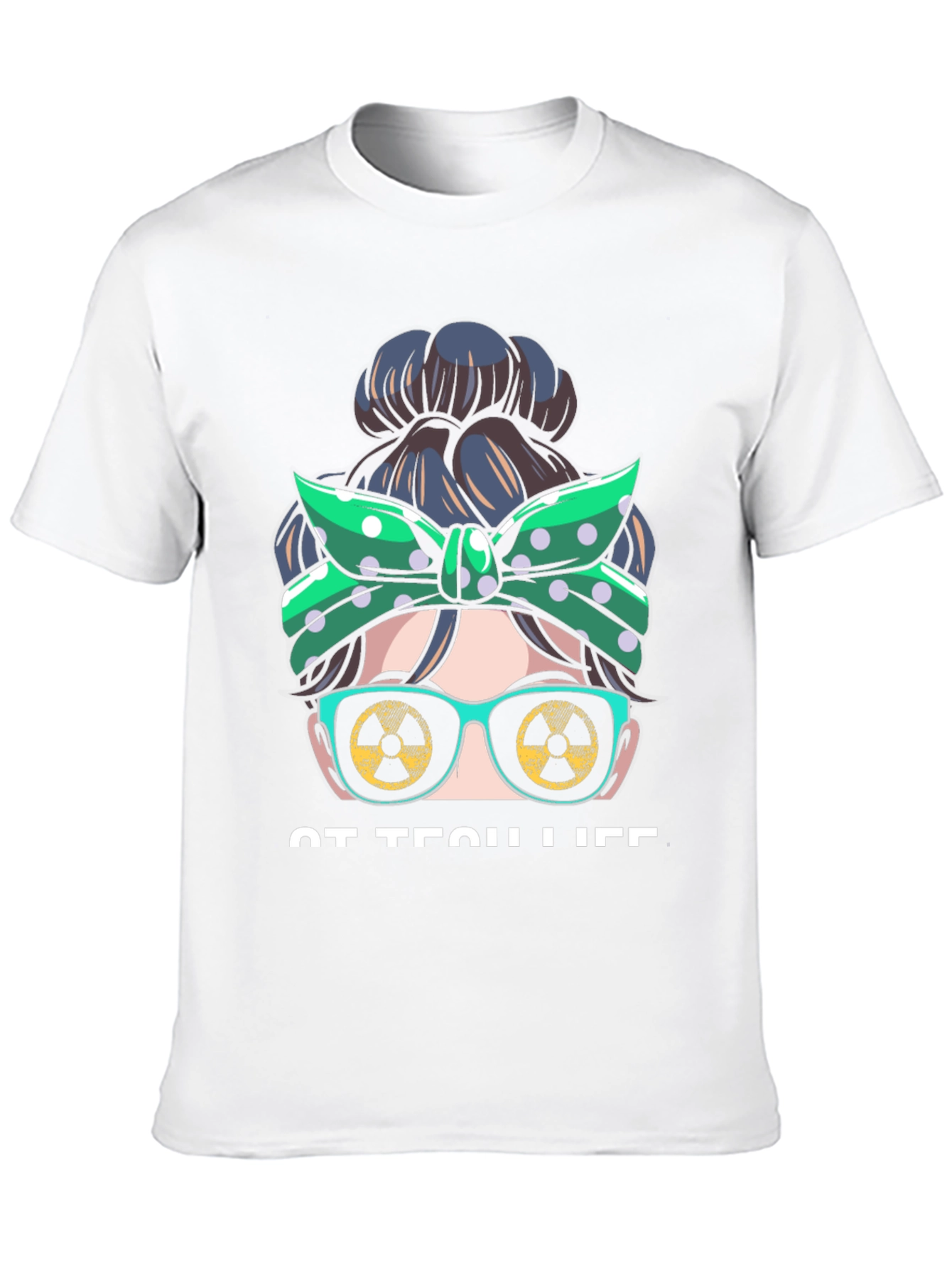 Rad Tech Life Messy Bun T-Shirt