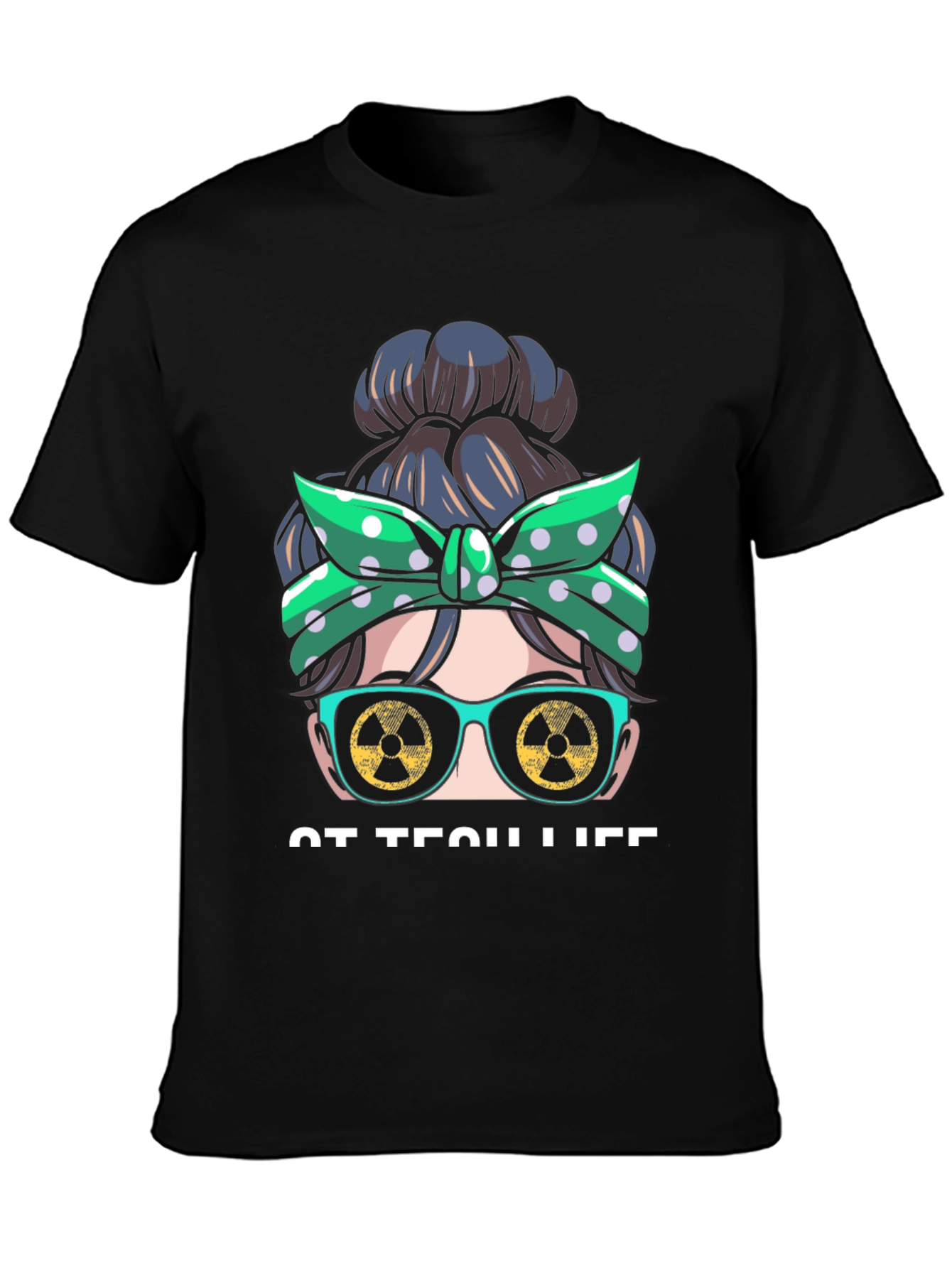 Rad Tech Life Messy Bun T-Shirt