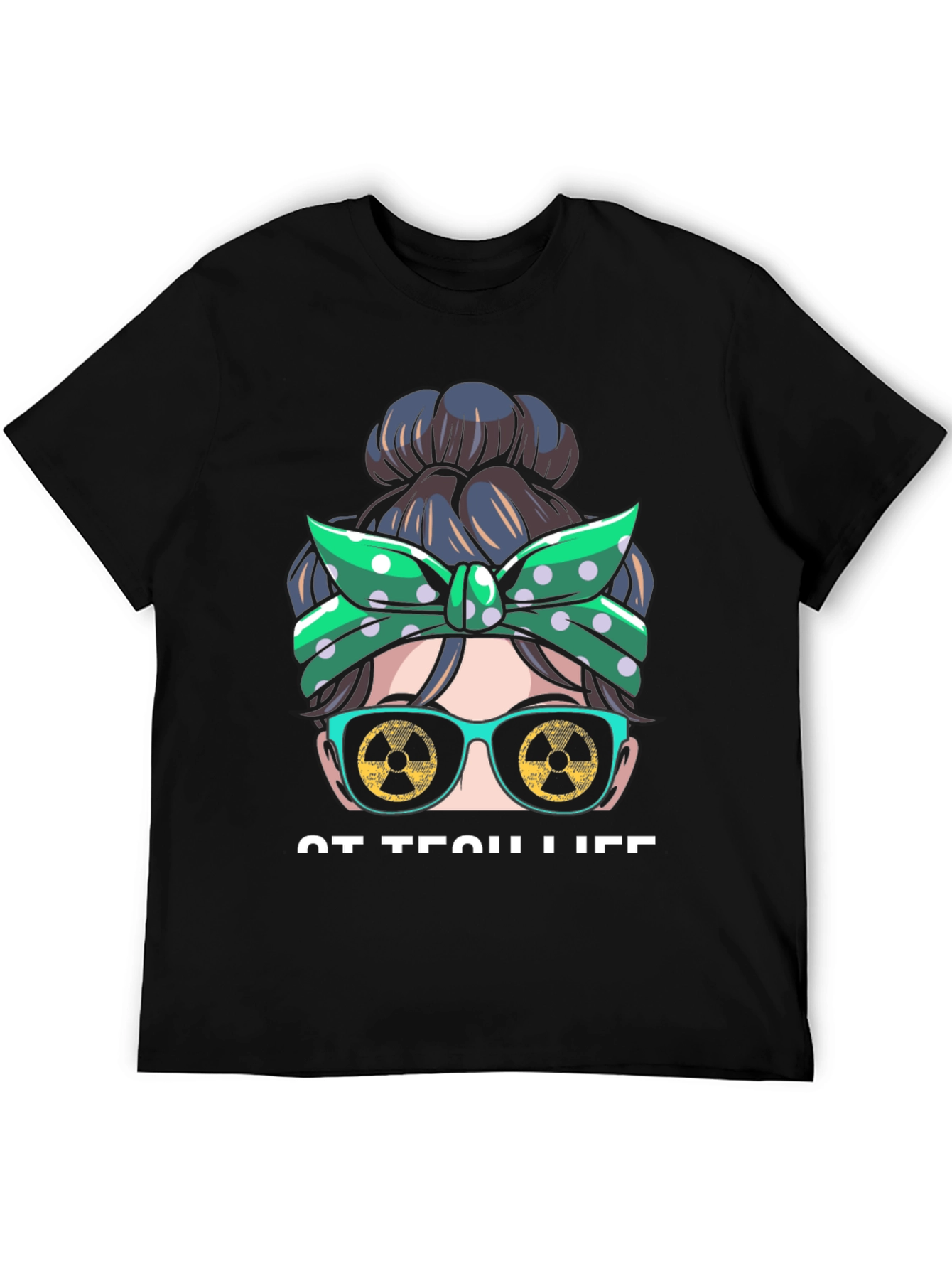 Rad Tech Life Messy Bun T-Shirt