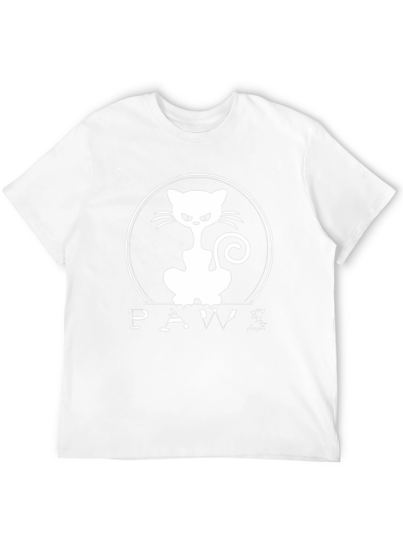 Paws Black T-Shirt - Cat Lovers Tee