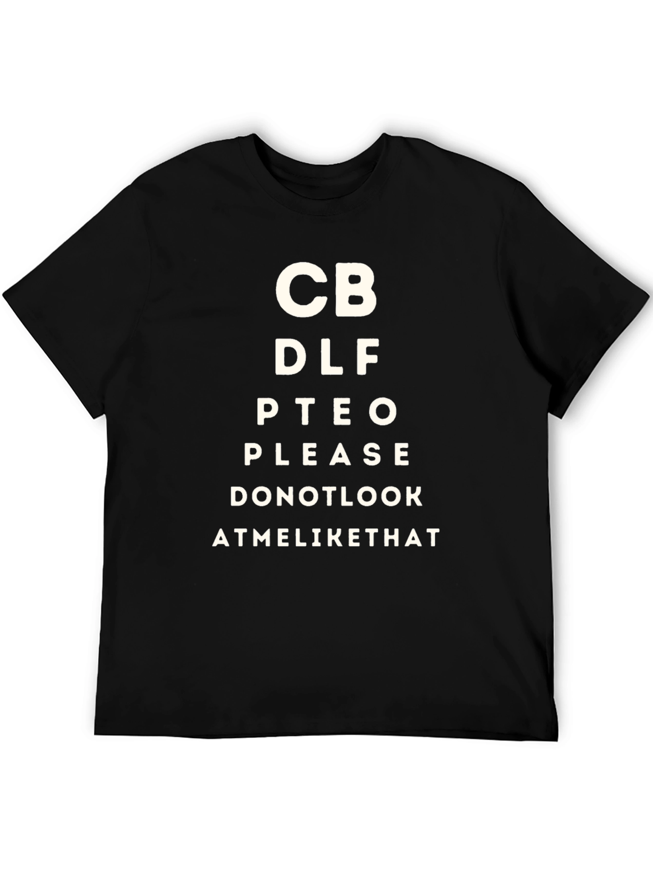 Eye Chart Novelty Tee: Funny & Unique Design