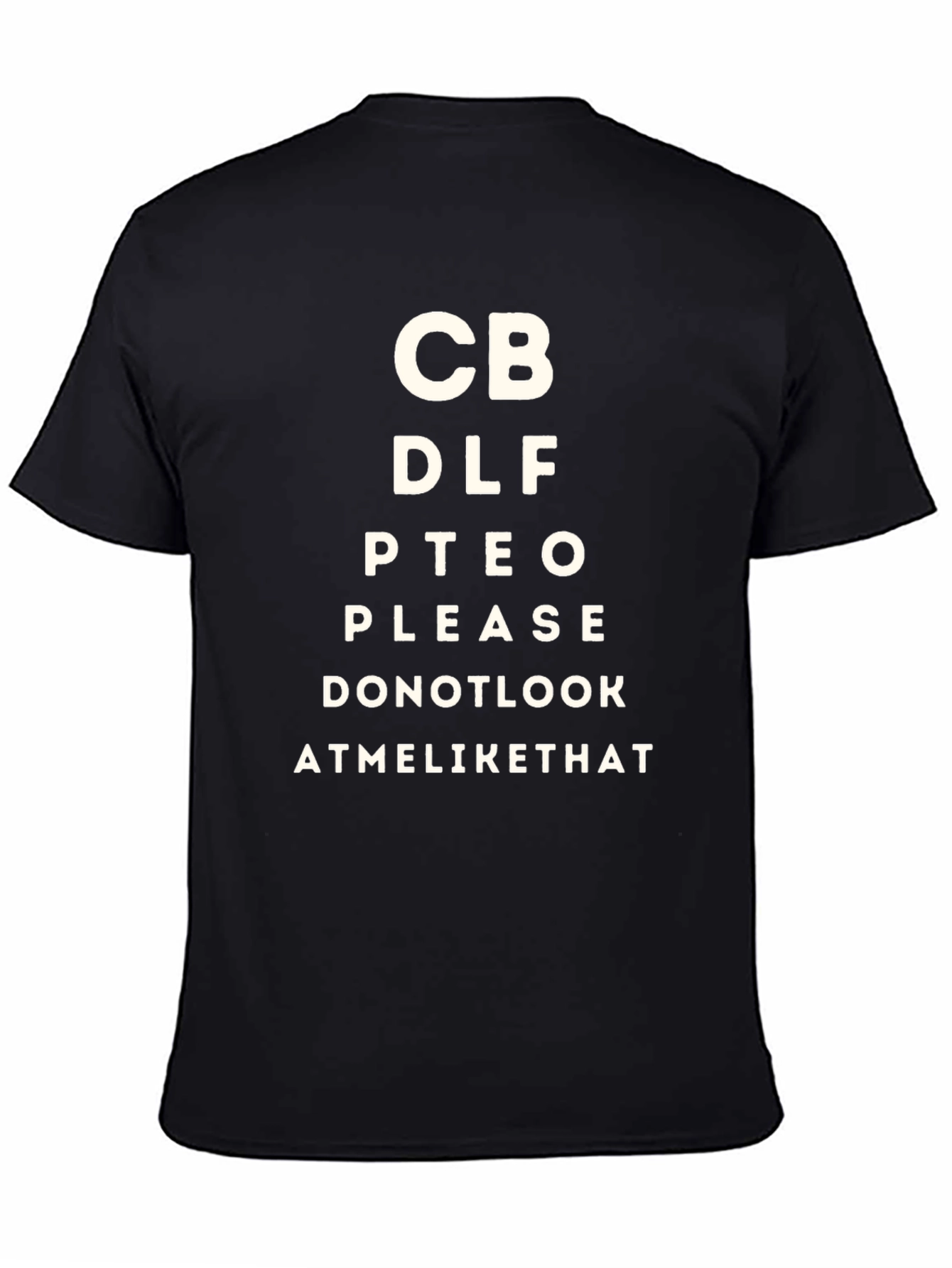 Eye Chart Novelty Tee: Funny & Unique Design