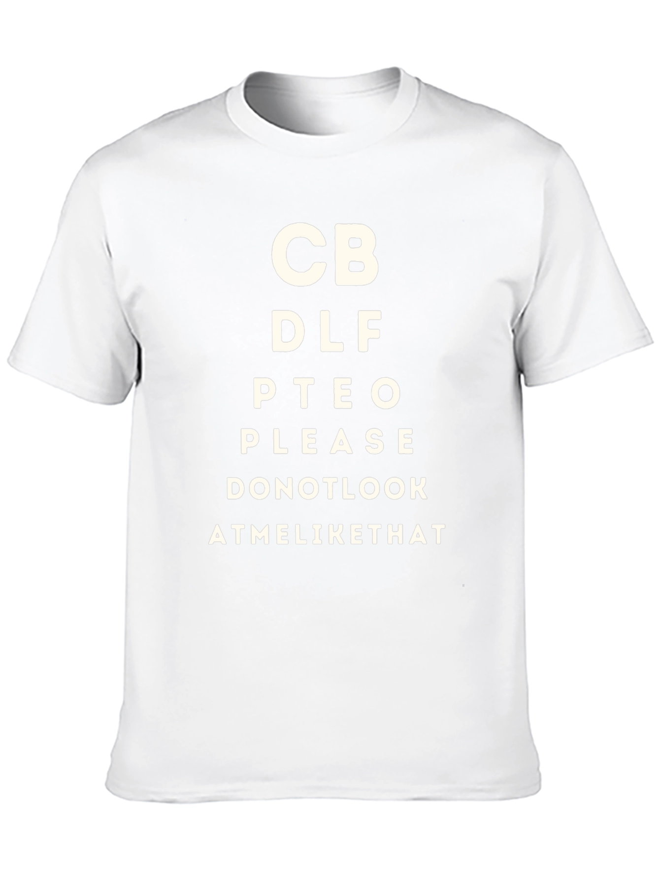 Eye Chart Novelty Tee: Funny & Unique Design