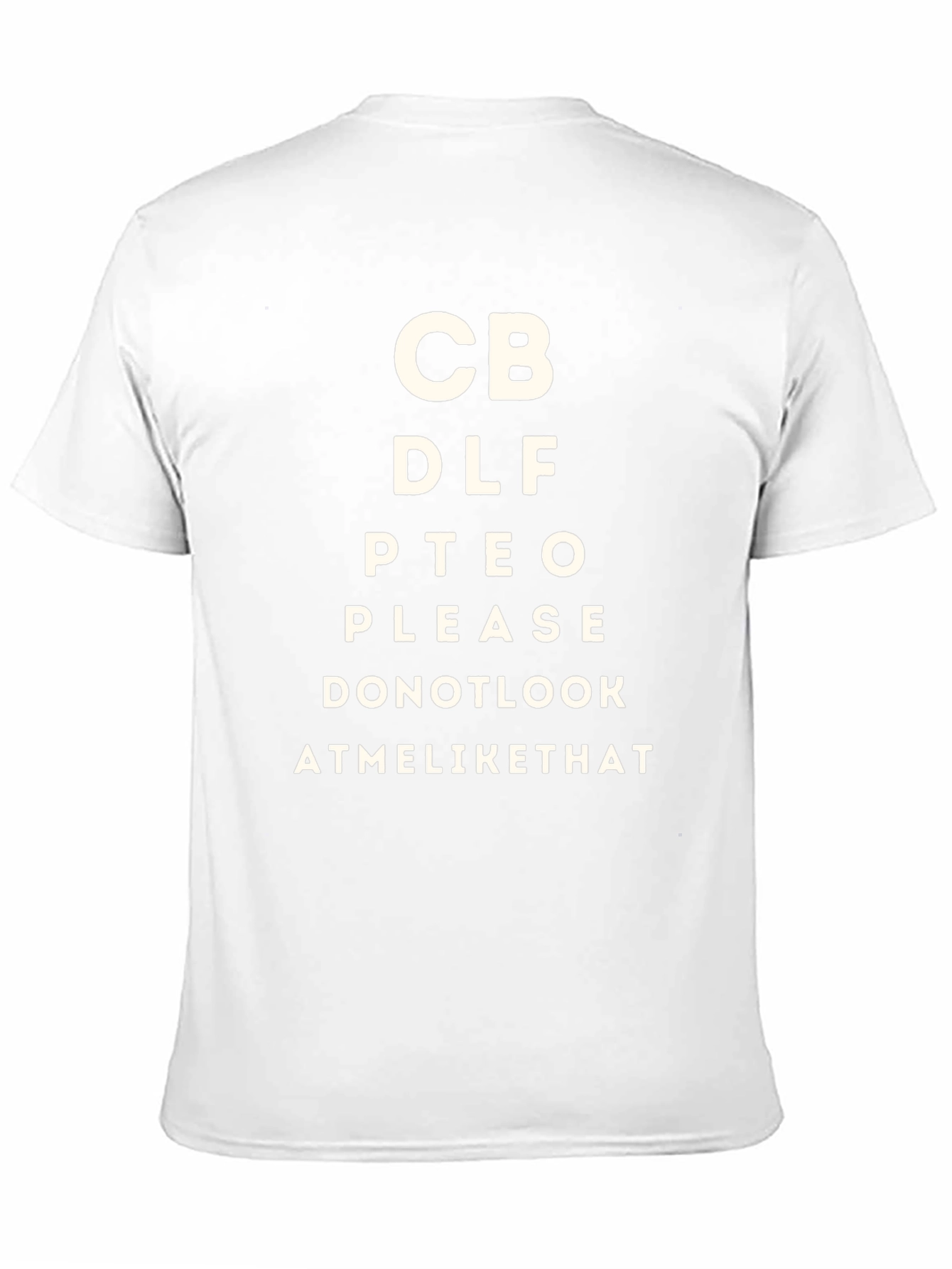 Eye Chart Novelty Tee: Funny & Unique Design