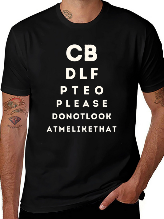 Eye Chart Novelty Tee: Funny & Unique Design