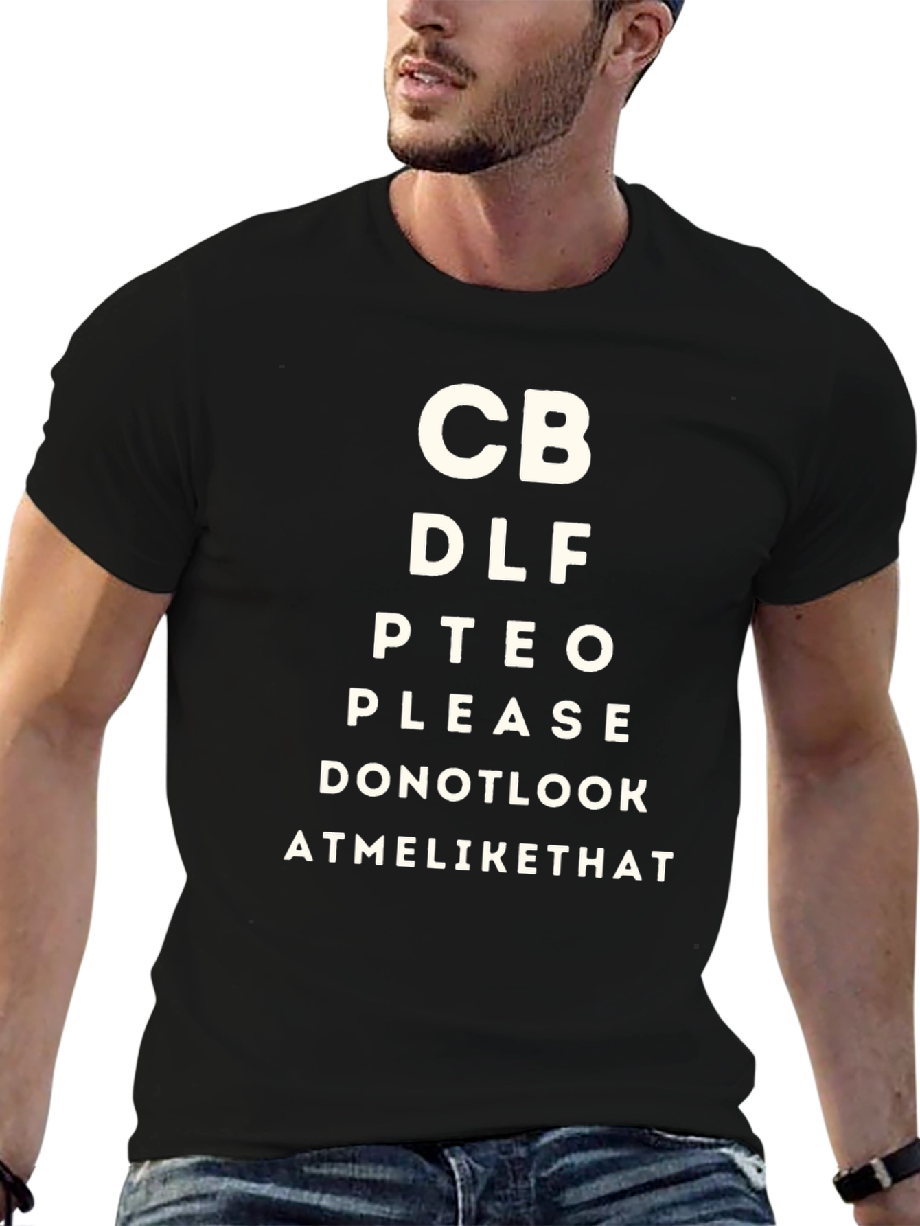 Eye Chart Novelty Tee: Funny & Unique Design