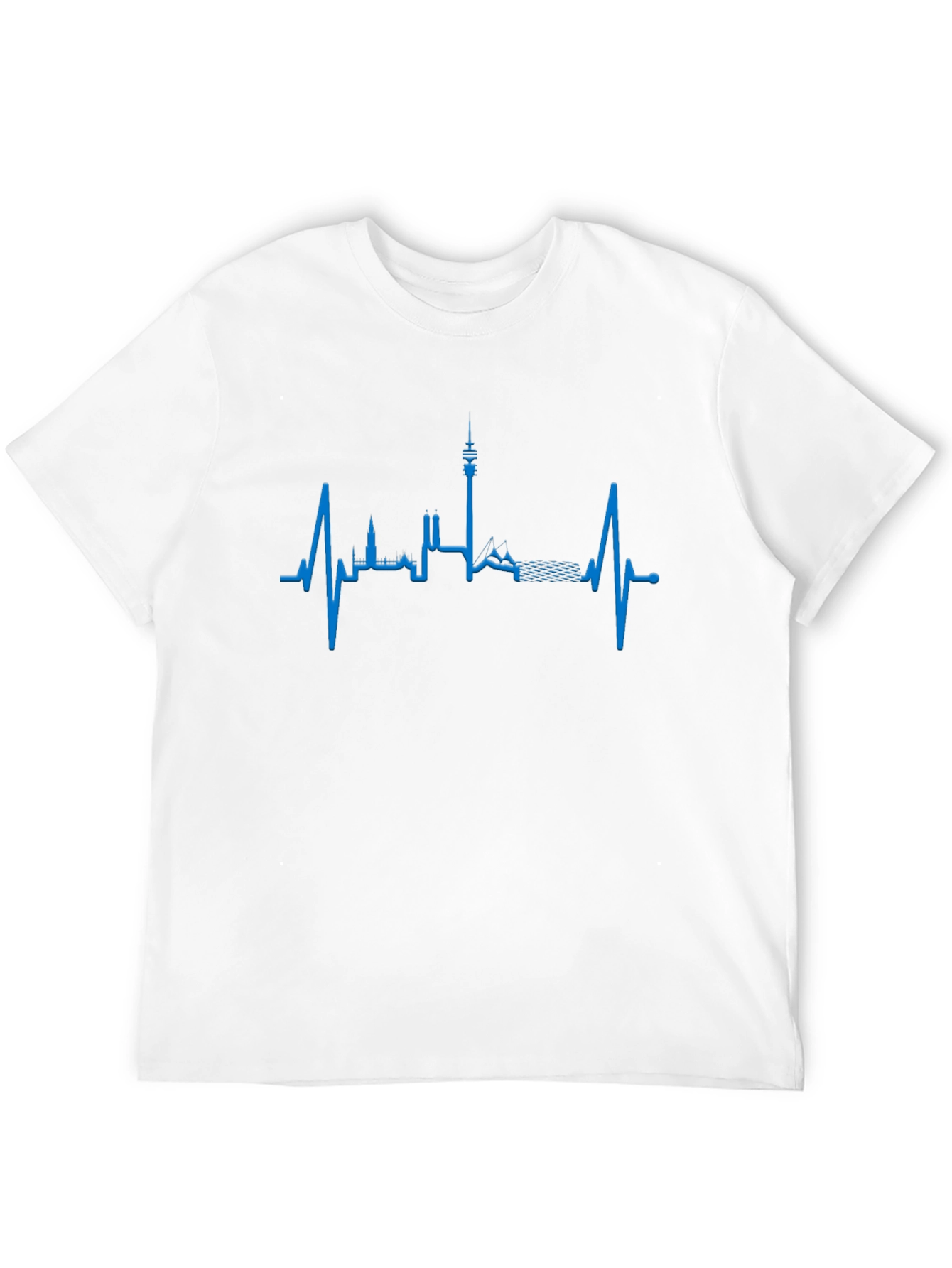 Munich Skyline Heartbeat T-Shirt - City Pride!