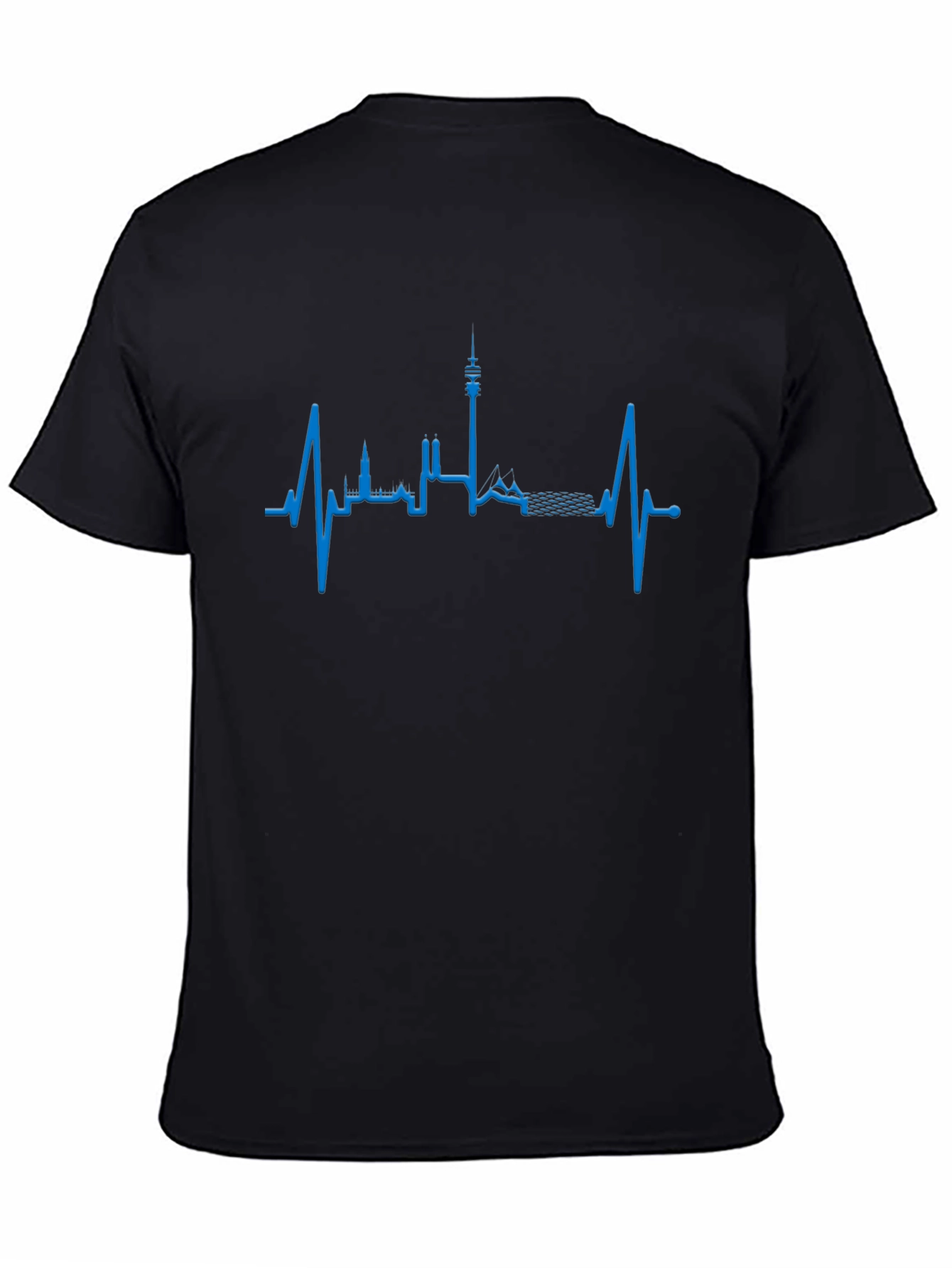 Munich Skyline Heartbeat T-Shirt - City Pride!