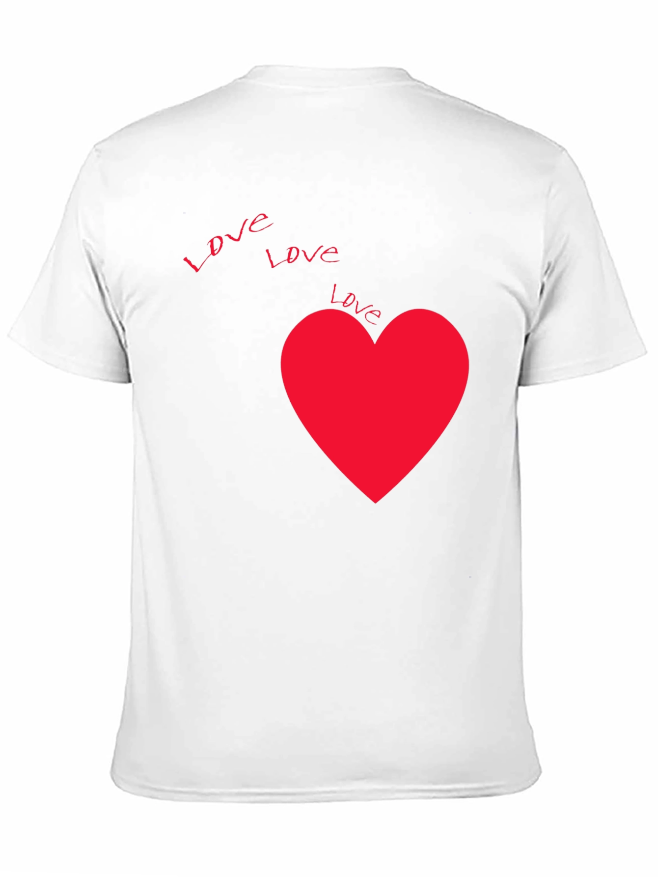 Love Heart Graphic Black T-Shirt