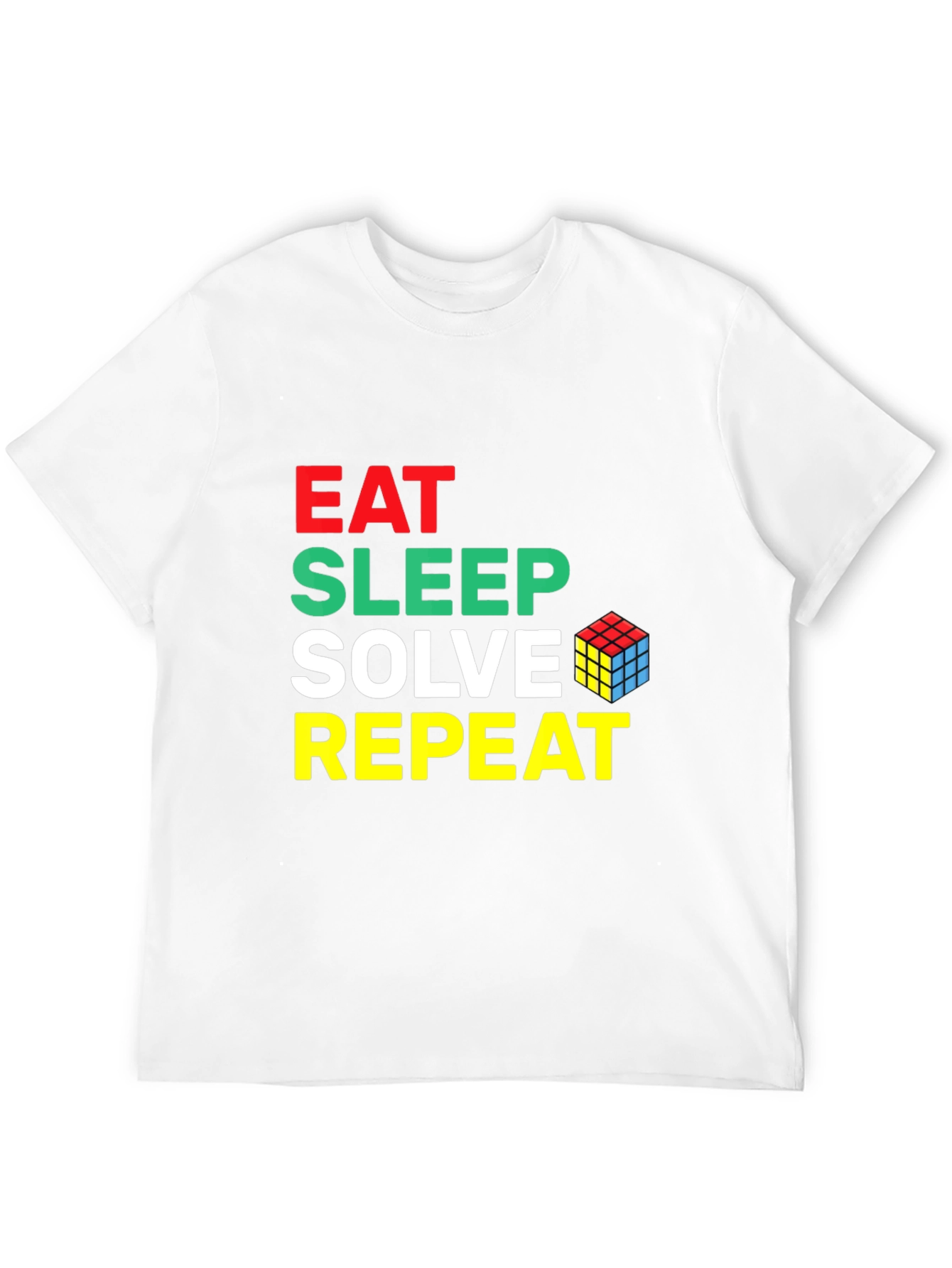 Eat Sleep Solve Repeat Rubiks Cube T-Shirt