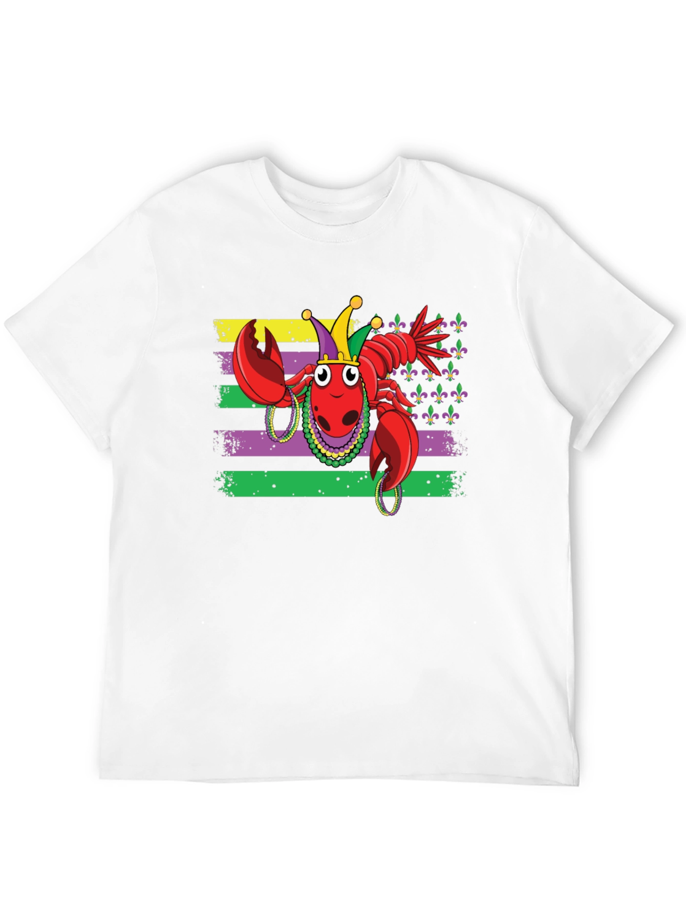 Mardi Gras Lobster T-Shirt - Black