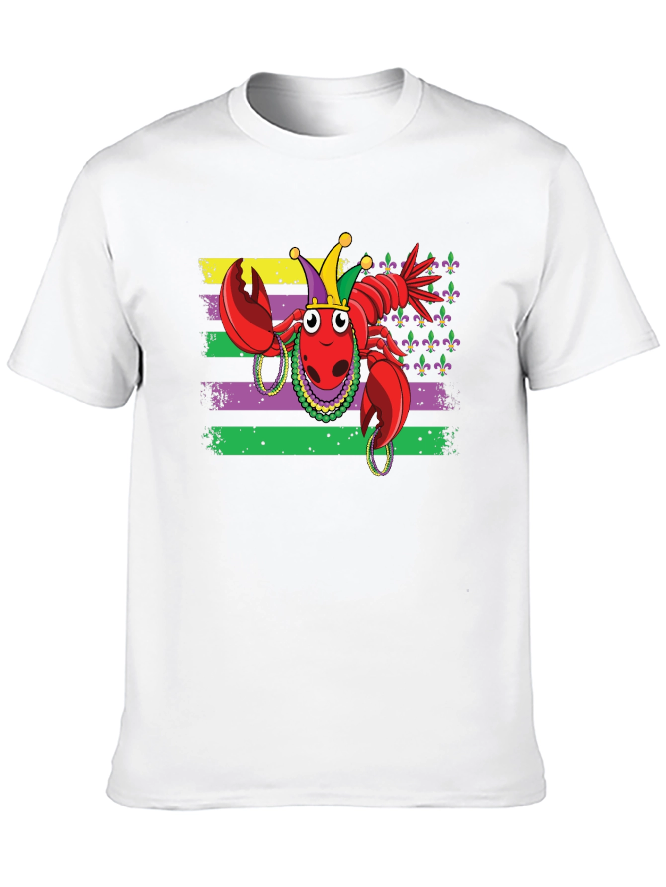 Mardi Gras Lobster T-Shirt - Black