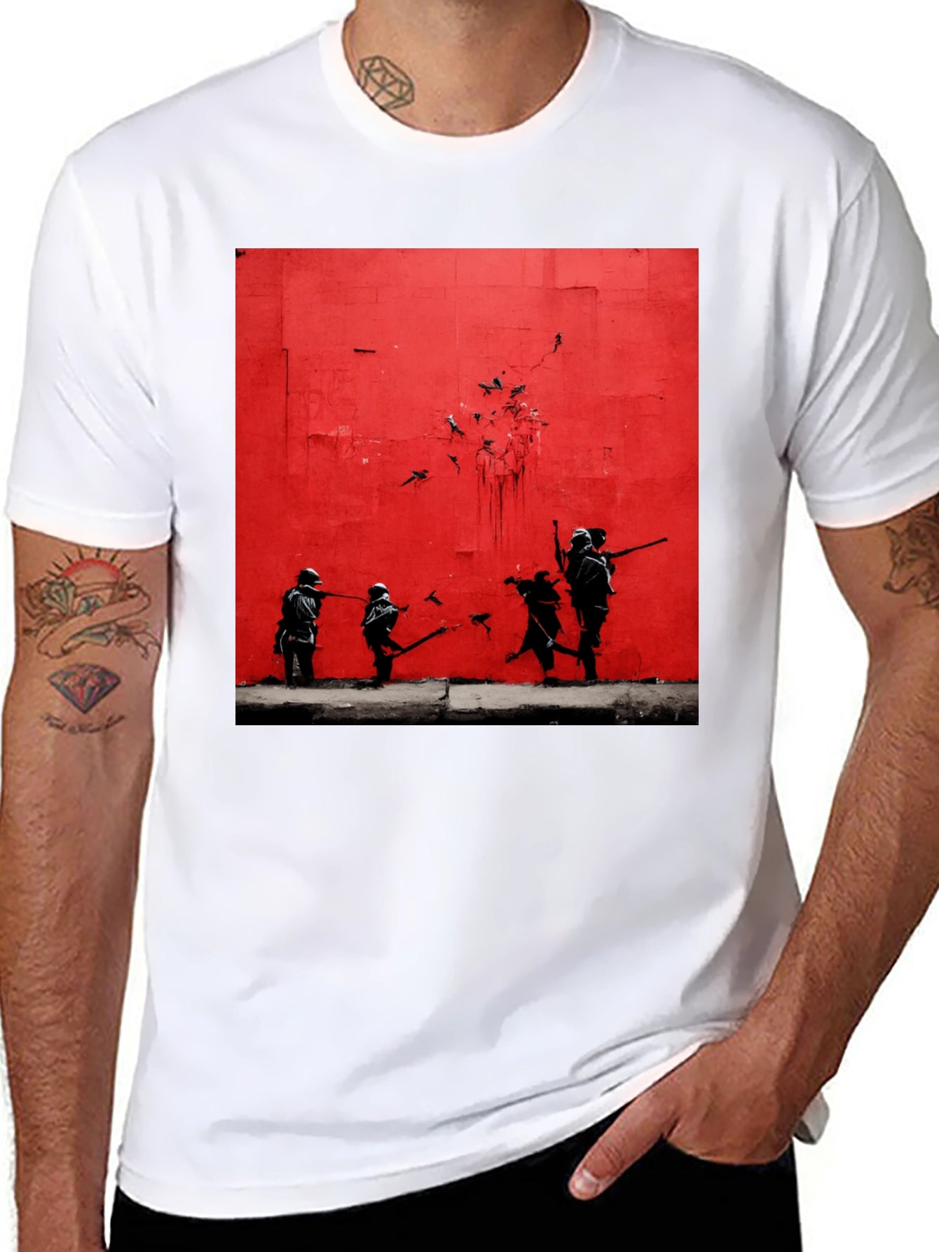 Banksy Inspired Art Tee - Streetwear Style
