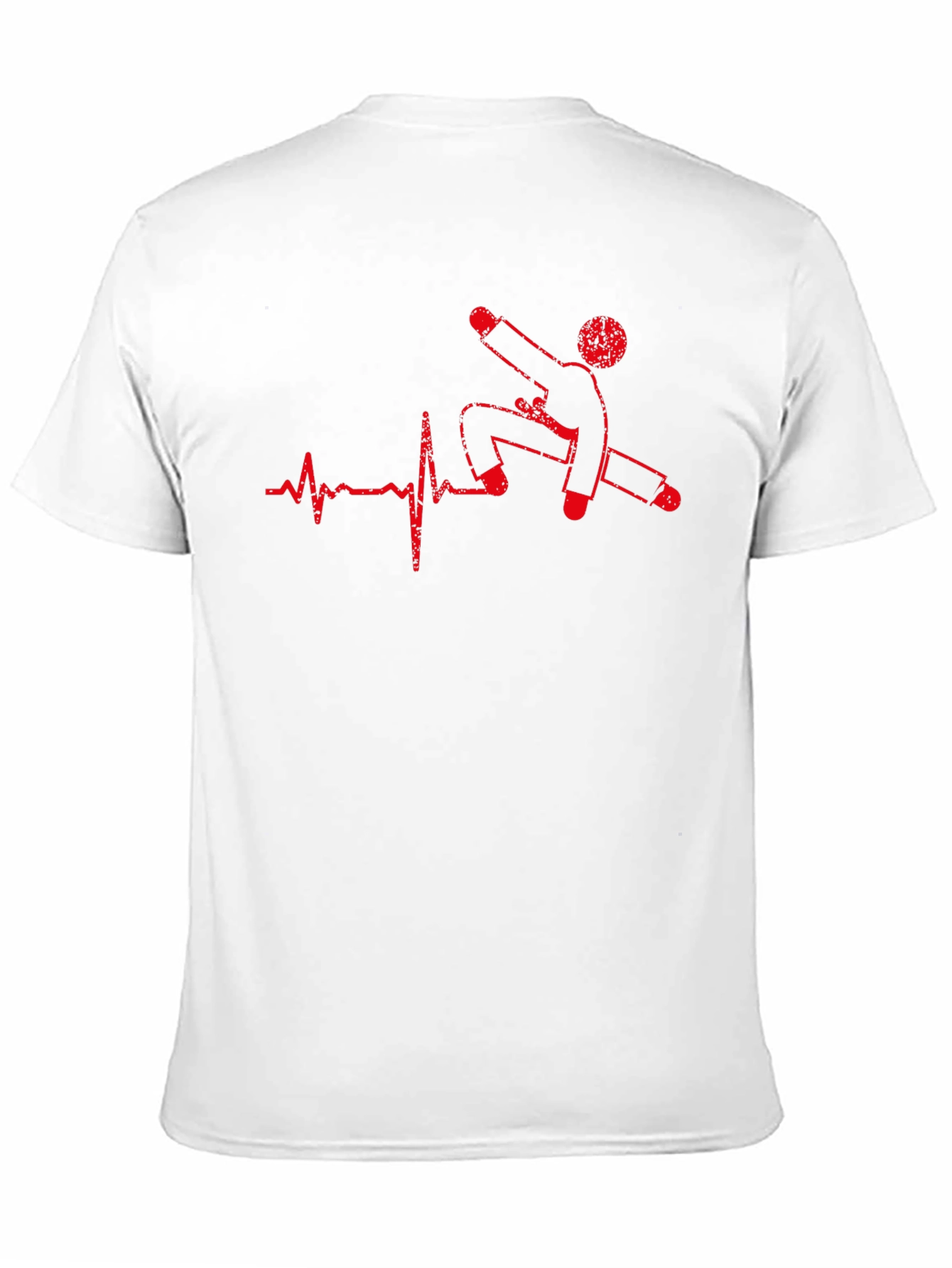 Heartbeat Skateboard Black T-Shirt