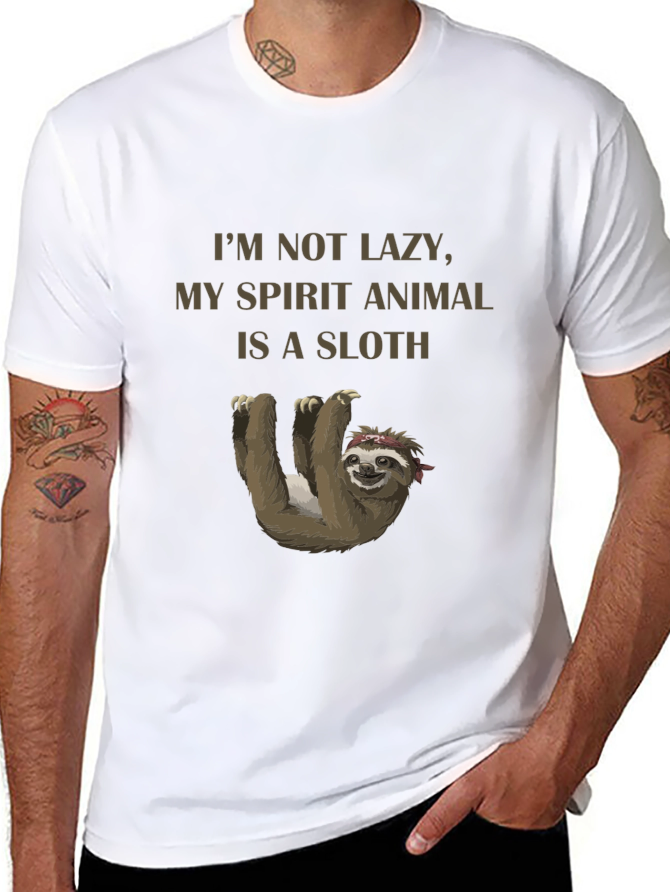 Im Not Lazy Sloth Graphic T-Shirt