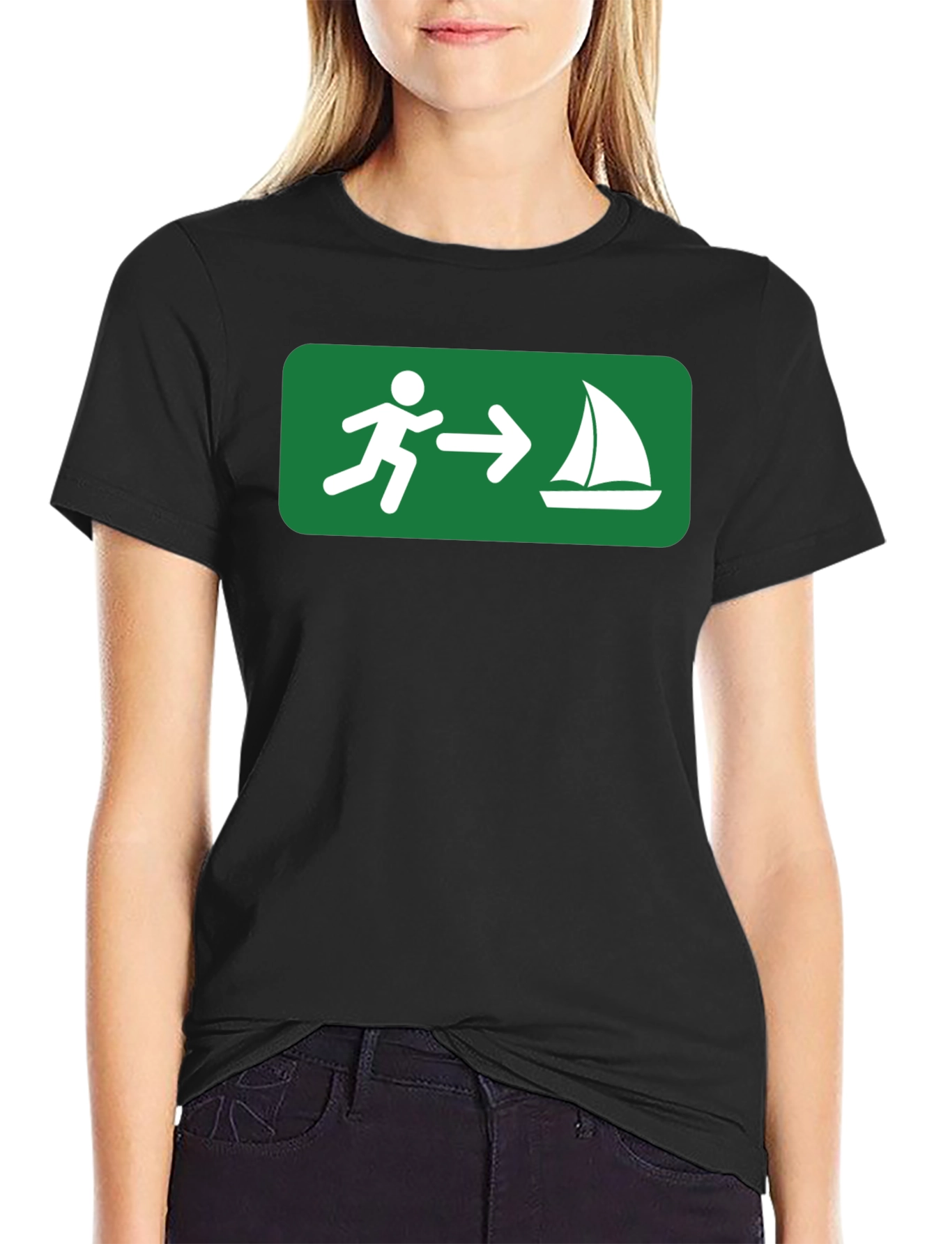 Run to Sail T-Shirt - Boating Adventure
