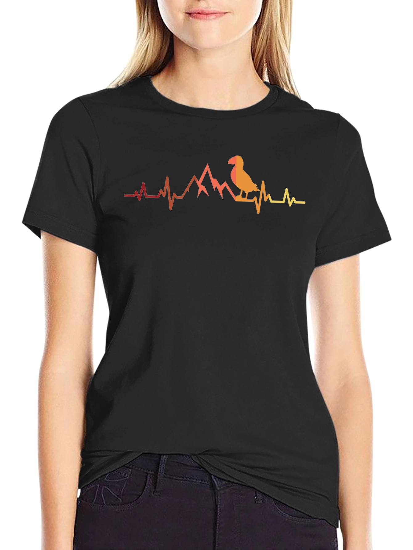 Puffin Mountain Heartbeat Graphic Tee