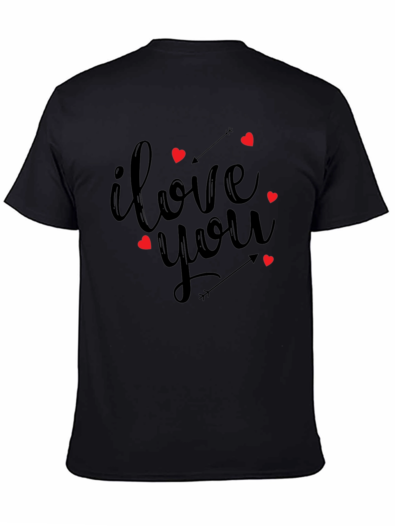 I Love You Graphic Tee - Black Unisex Shirt