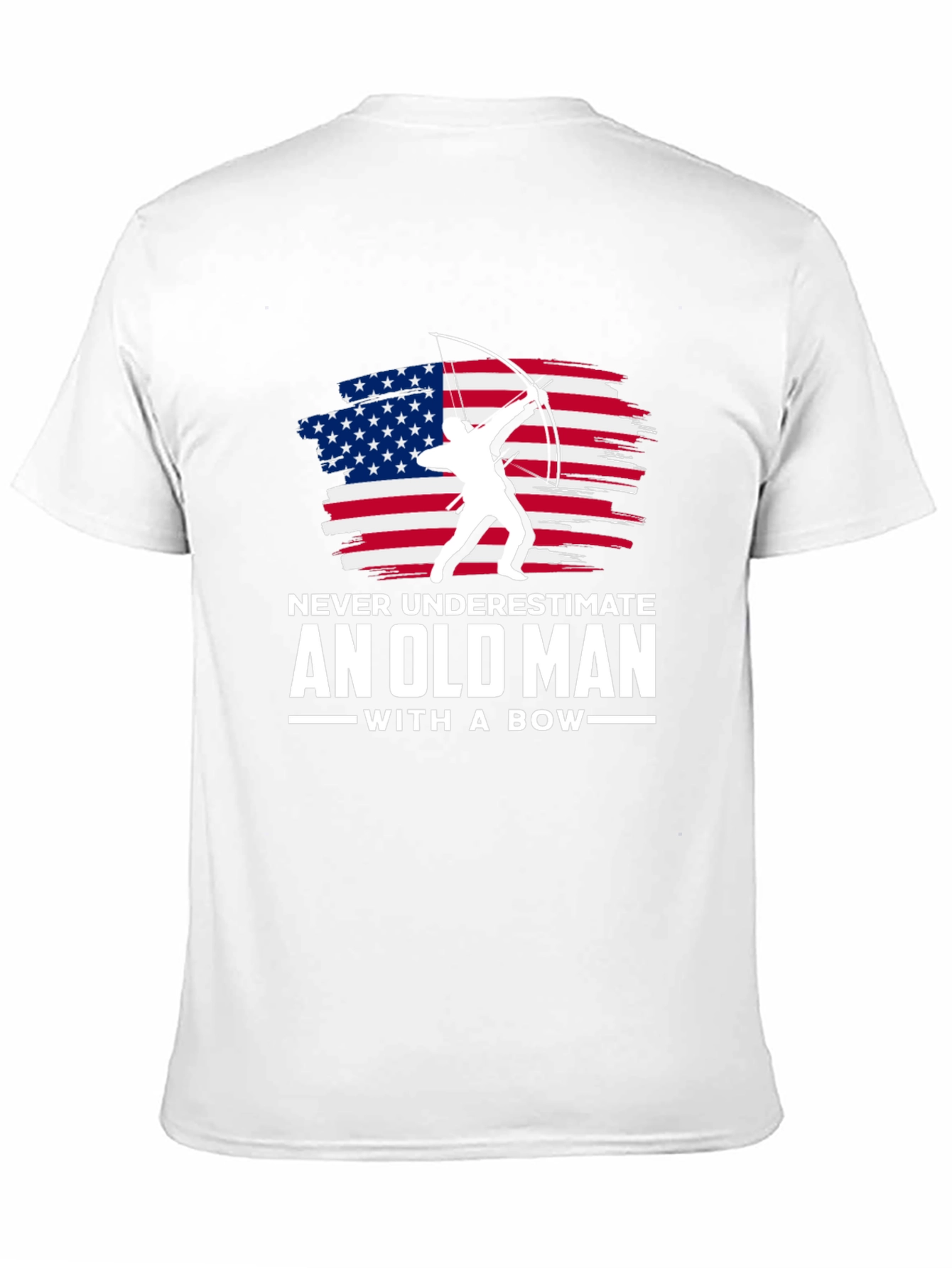 Old Man with a Bow Graphic T-Shirt