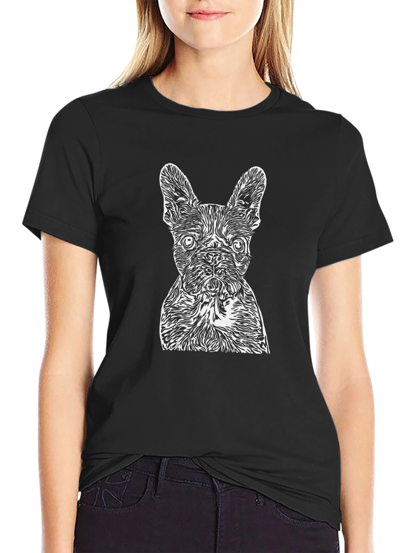 Dog Graphic Tee - Cool Bulldog Design
