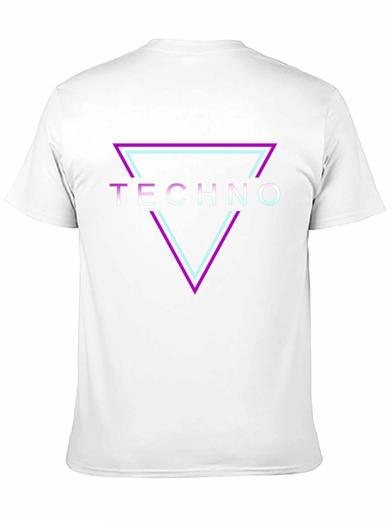Techno Triangle Graphic Black T-Shirt
