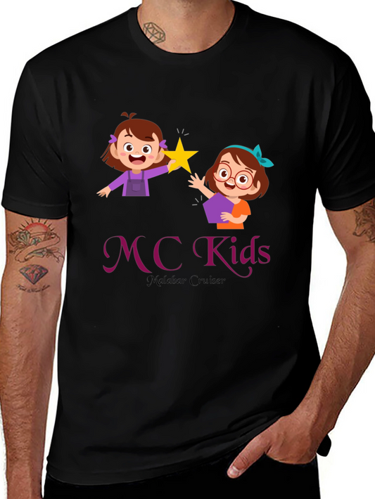 MC Kids Black Graphic T-Shirt - Malabar Cruiser