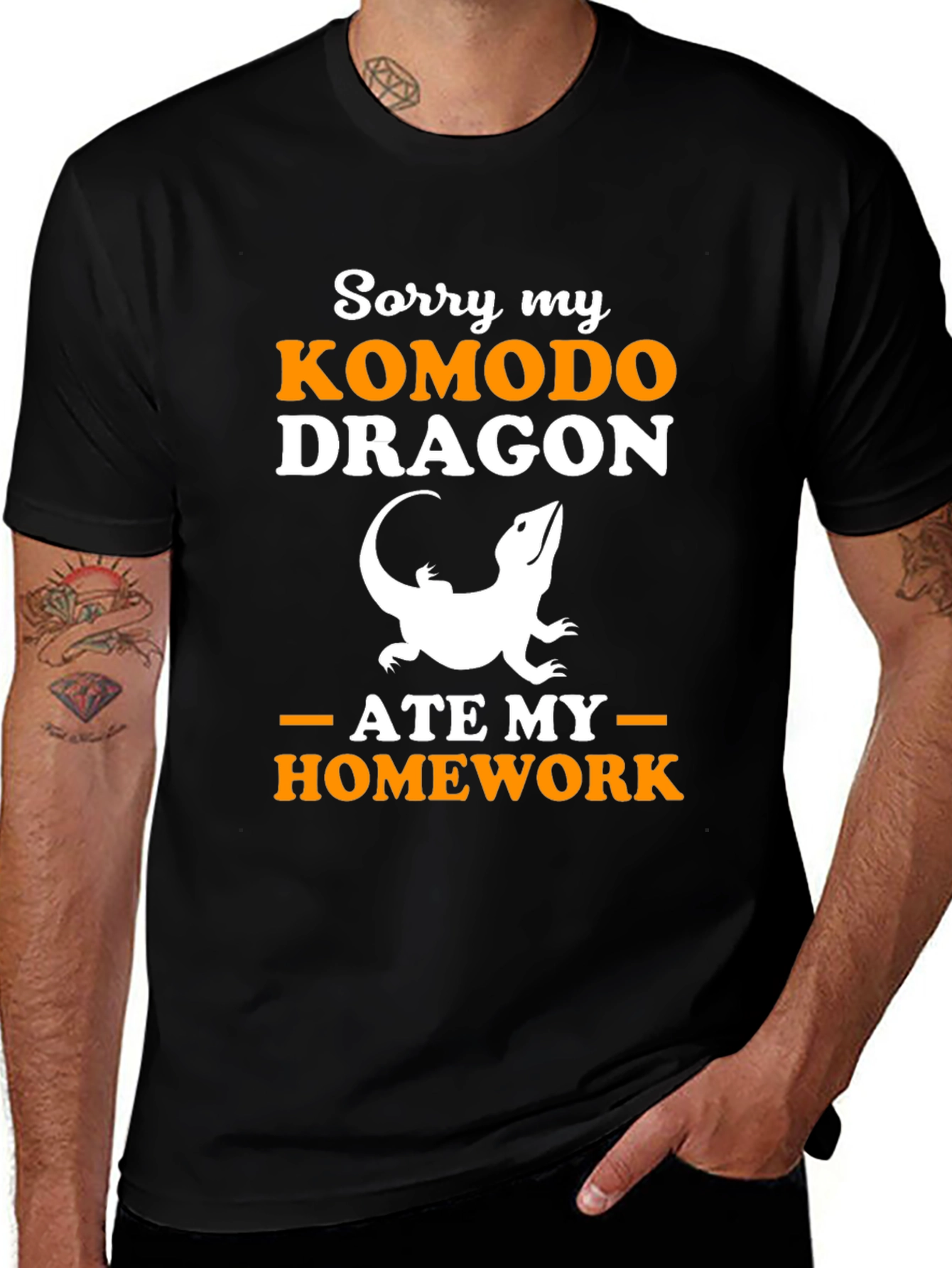 Komodo Dragon Ate My Homework Graphic Tee