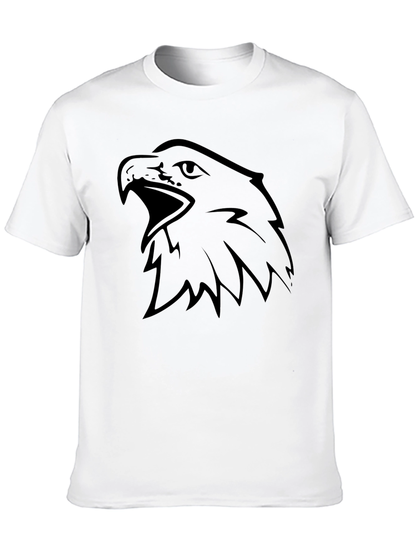 Mens Black Eagle Graphic Tee - Bold & Stylish