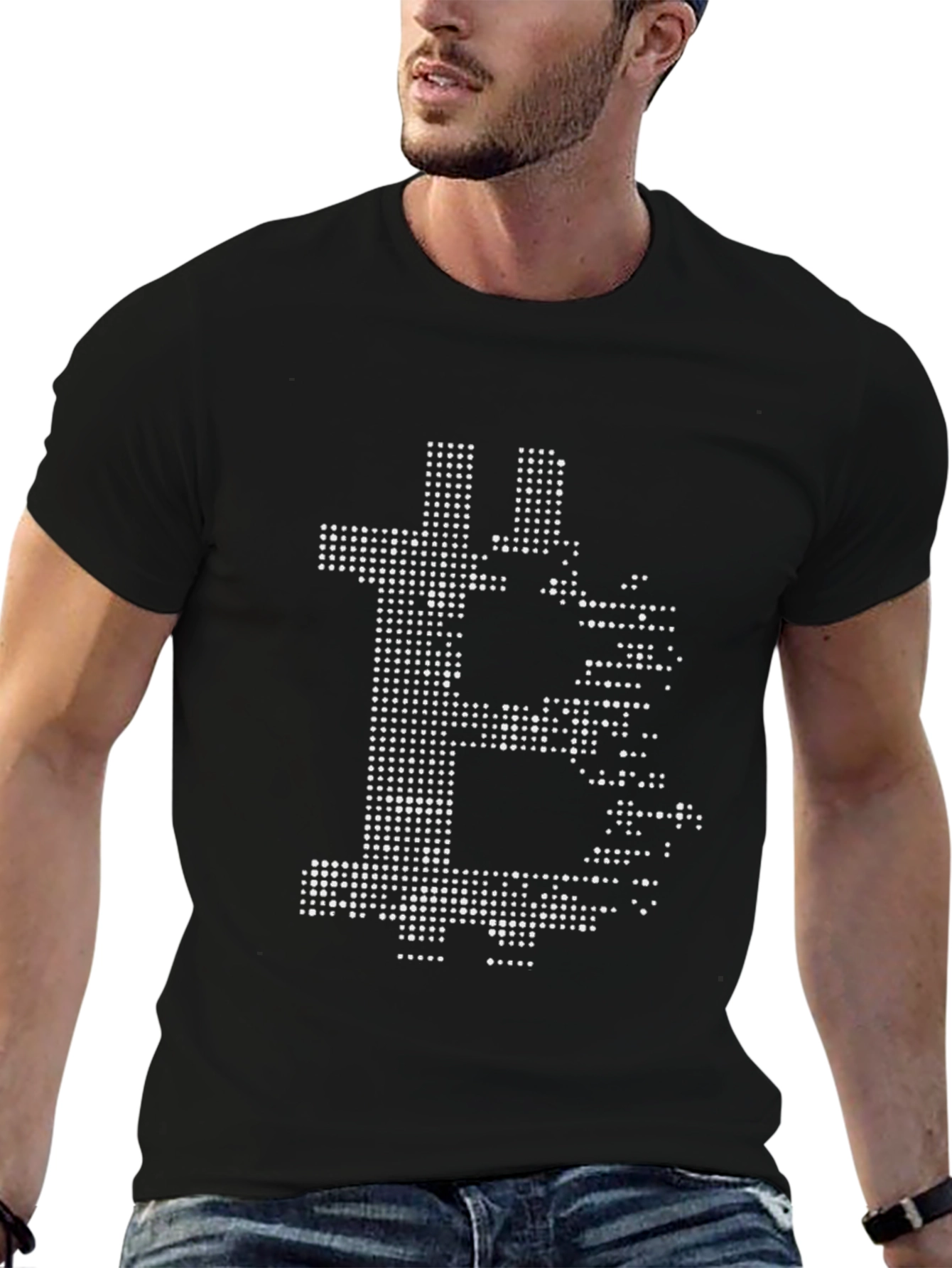 Bitcoin Pixel Art T-Shirt - Crypto Currency Tee