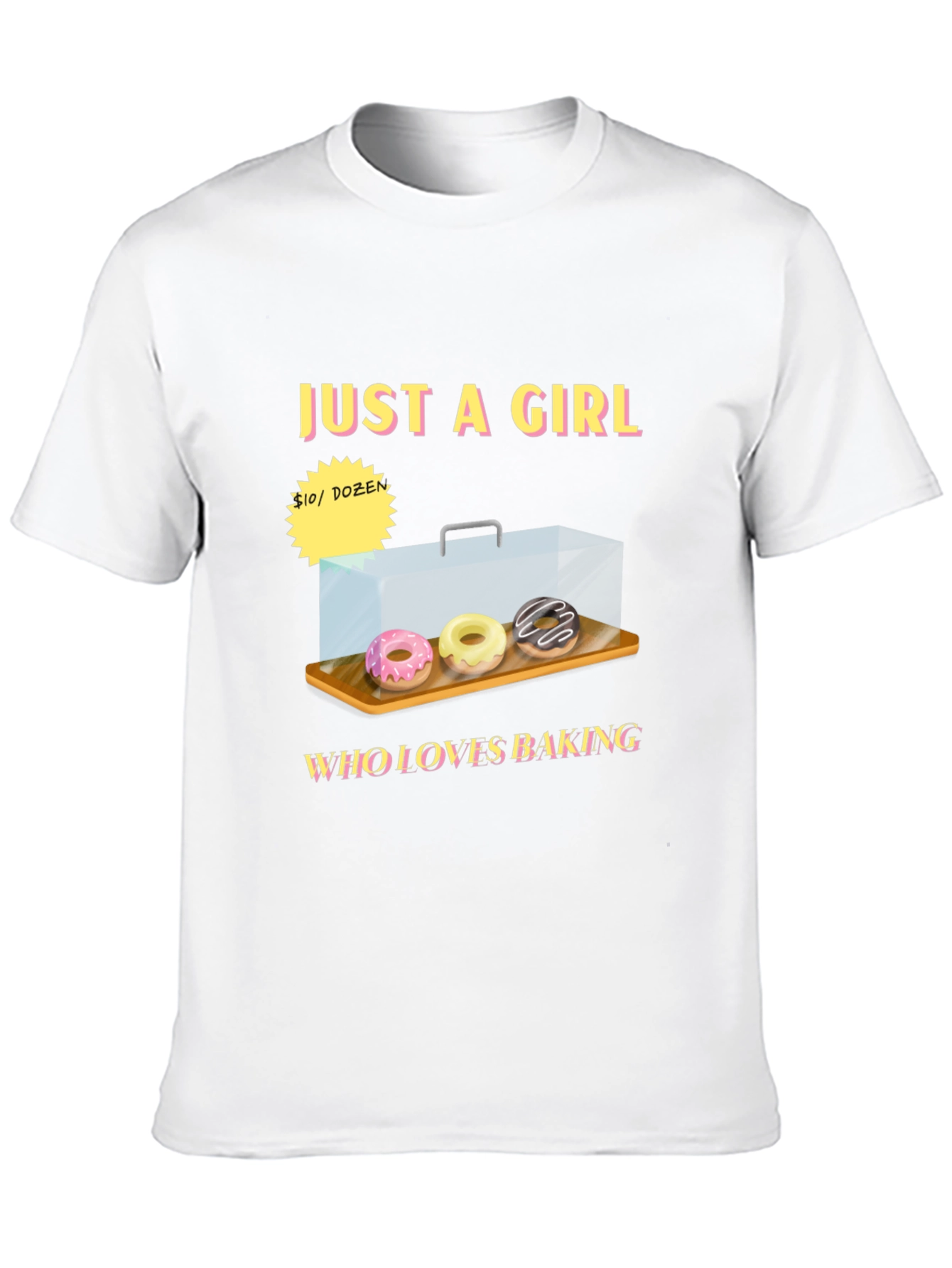 Just a Girl Who Loves Baking Donut T-Shirt