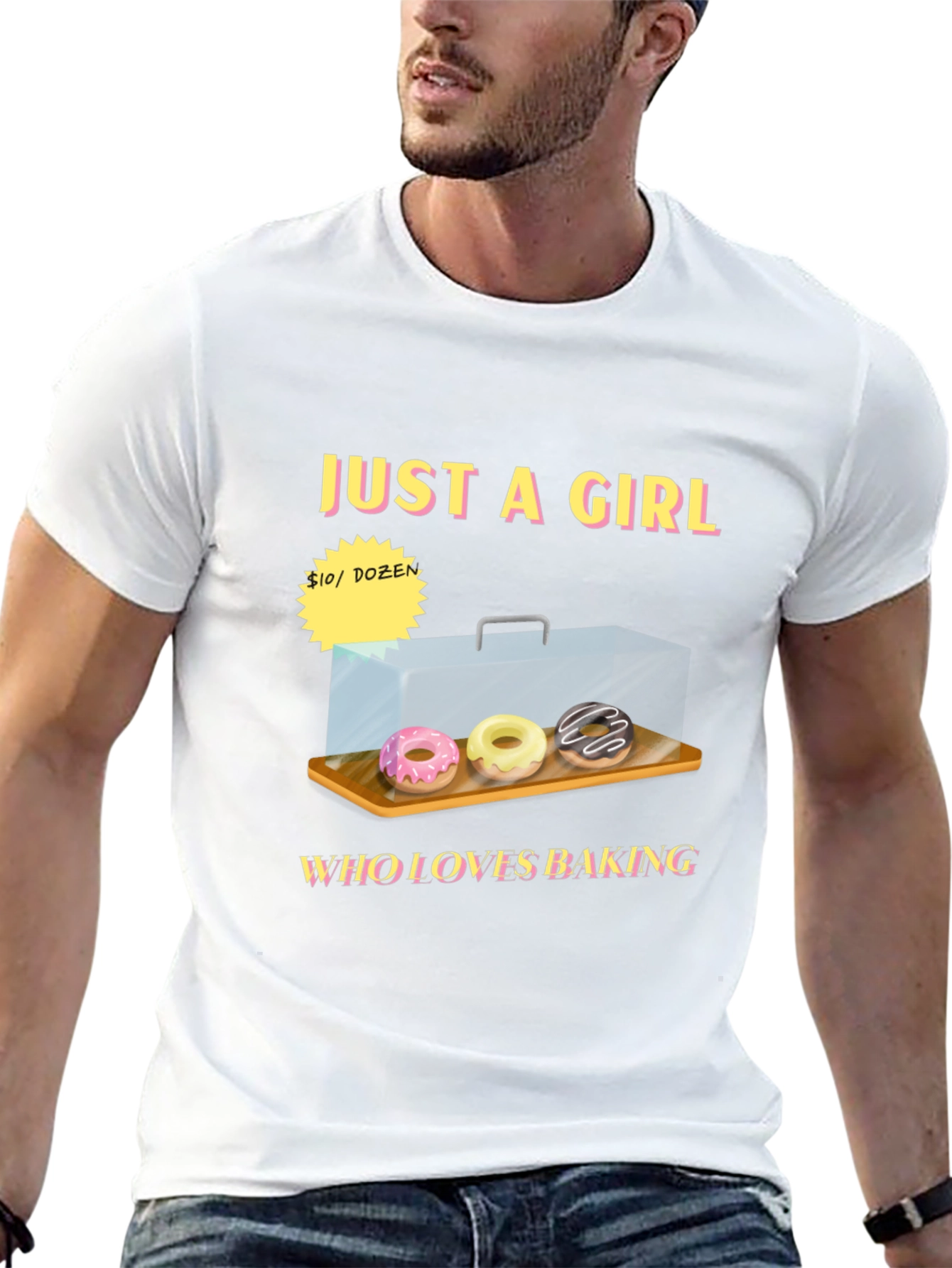 Just a Girl Who Loves Baking Donut T-Shirt