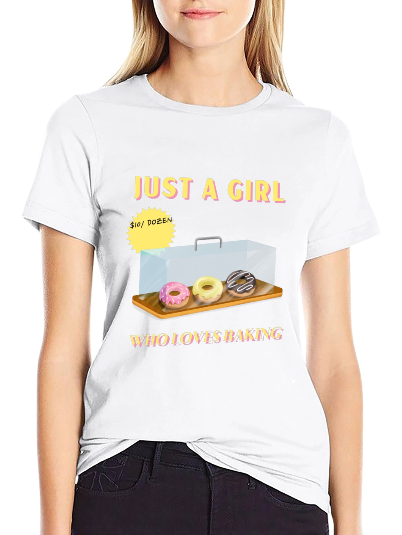 Just a Girl Who Loves Baking Donut T-Shirt