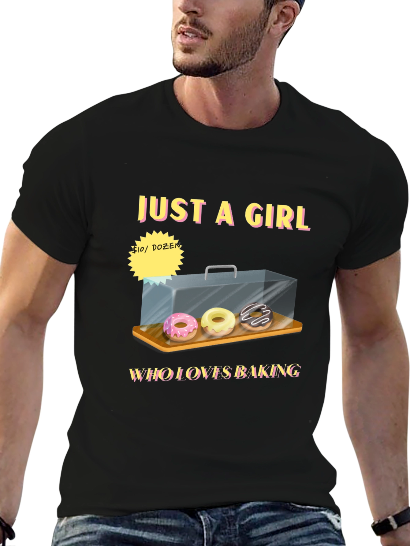 Just a Girl Who Loves Baking Donut T-Shirt